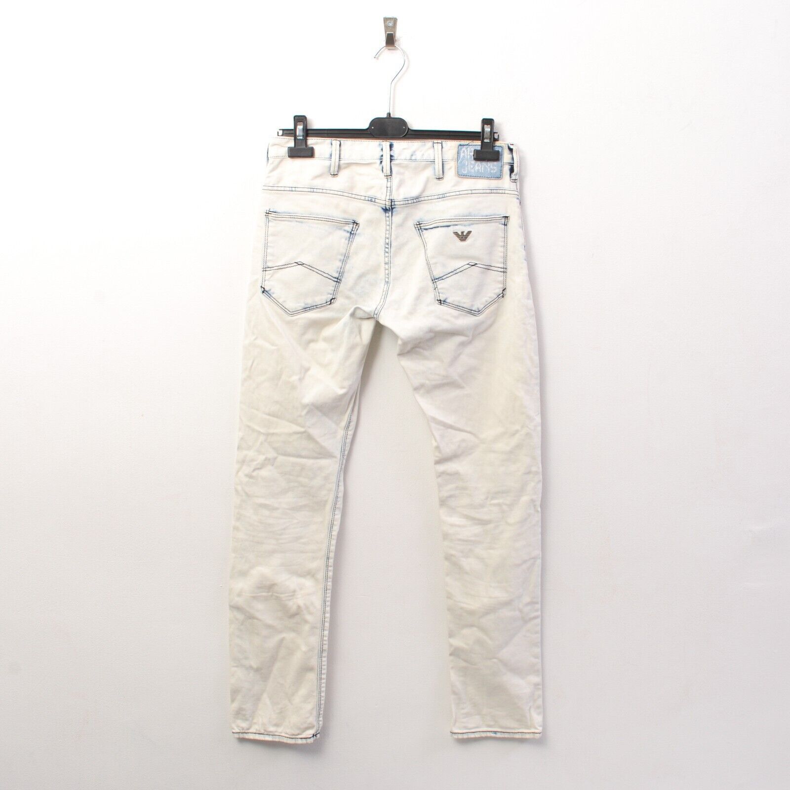 Armani J06 Slim Women W28 L32 White Denim Jeans Trousers Pants Size 28" / US 6 / IT 42 - 2 Thumbnail