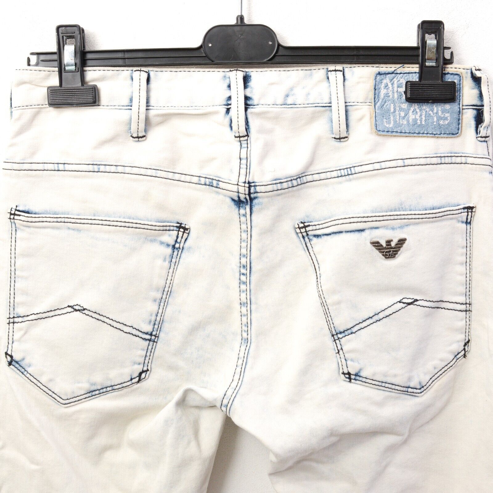 Armani J06 Slim Women W28 L32 White Denim Jeans Trousers Pants Size 28" / US 6 / IT 42 - 4 Thumbnail