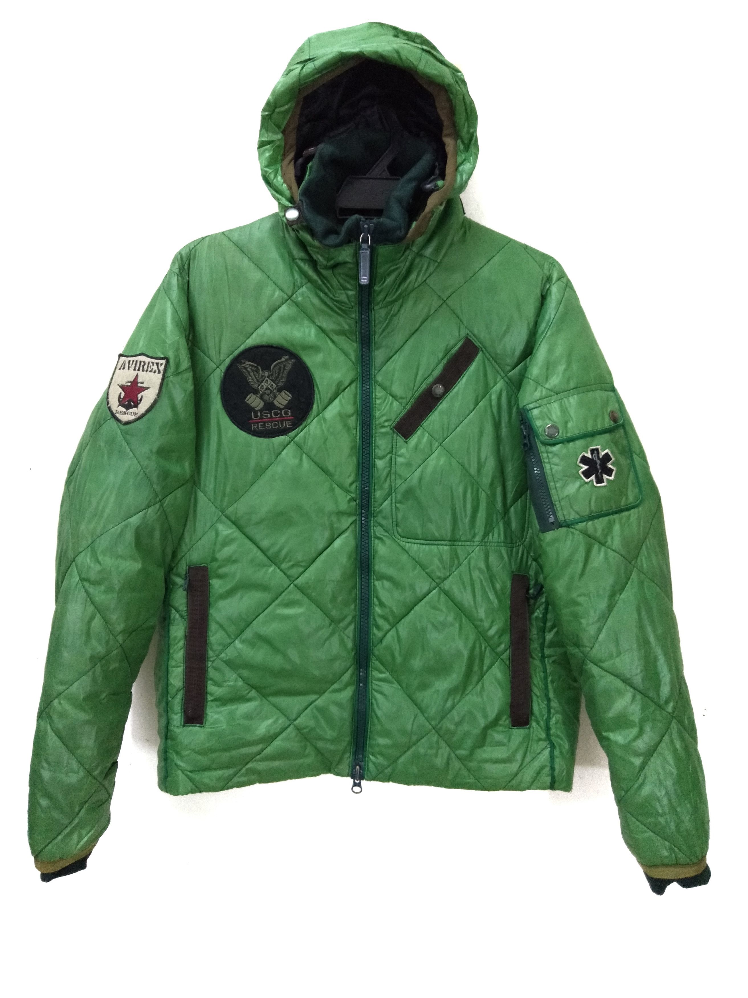 image of Light Jacket Avirex Quilted in Green, Men's (Size Medium)