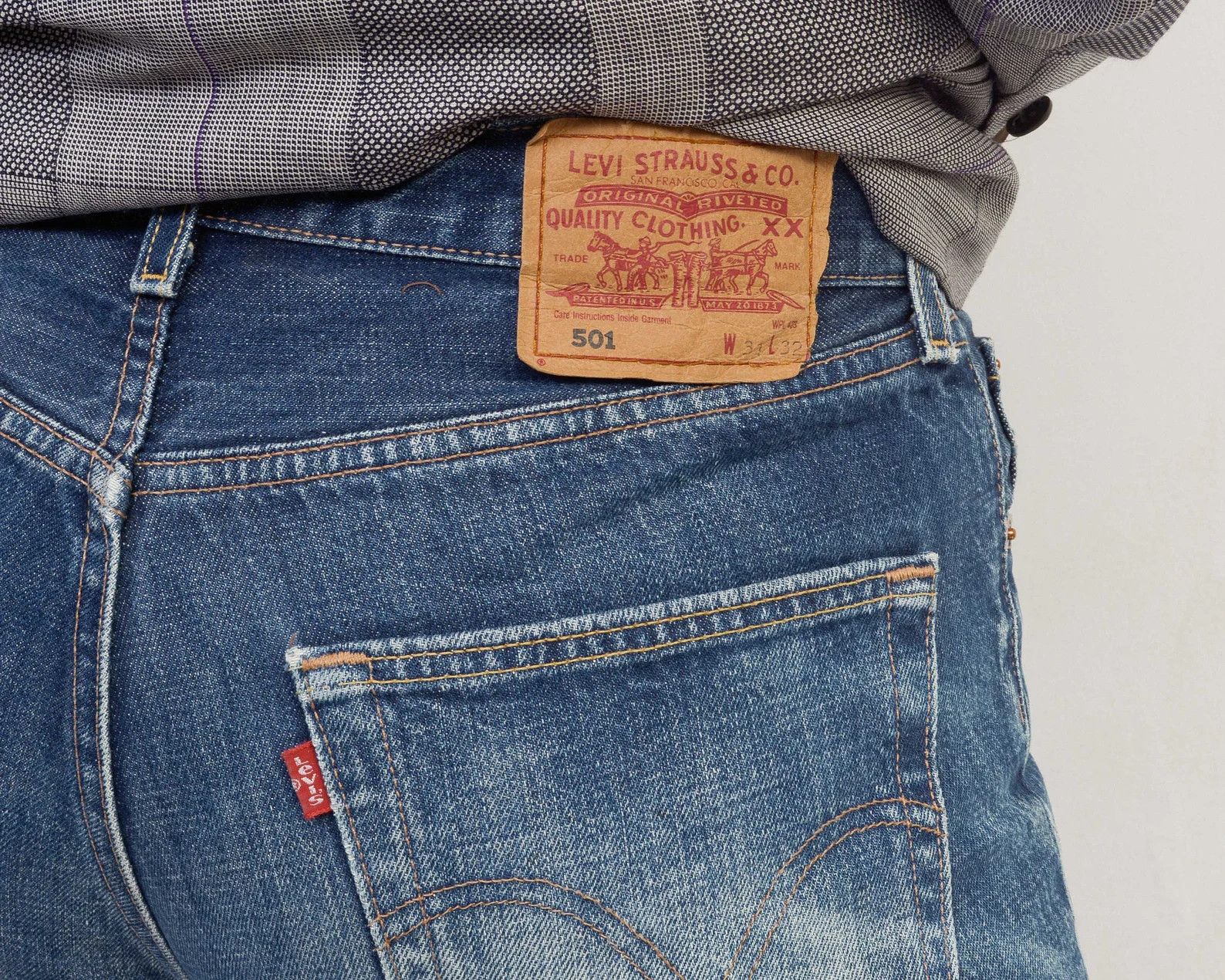 Levi's 501 Women W31 L32 Denim Jeans Trousers Pants Blue Straight Size 31" - 6 Thumbnail