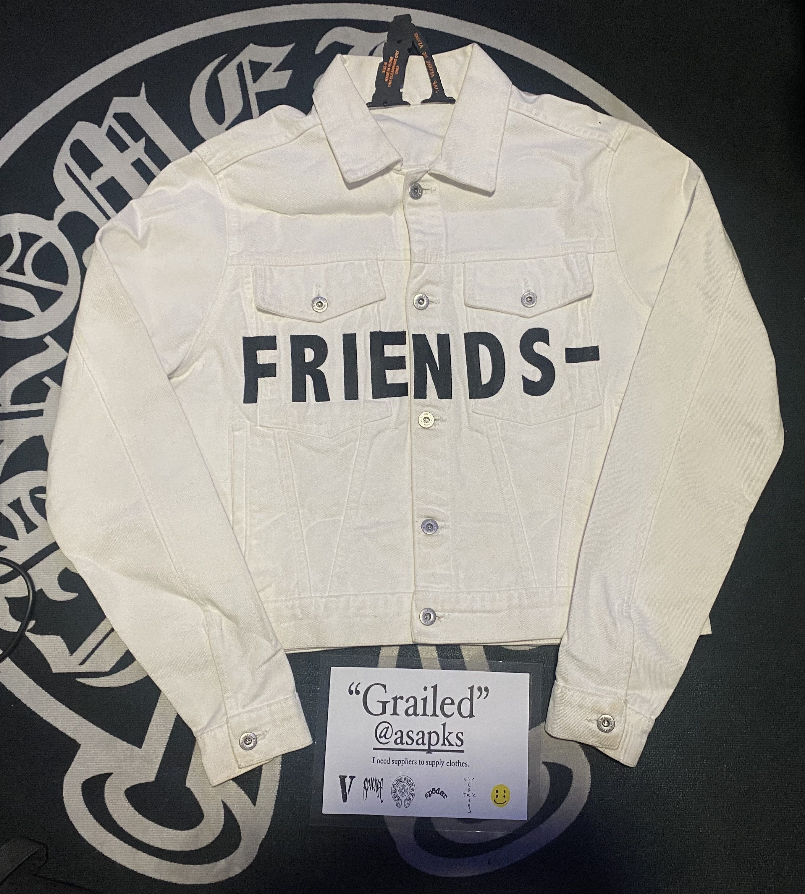 Vlone friends jean clearance jacket