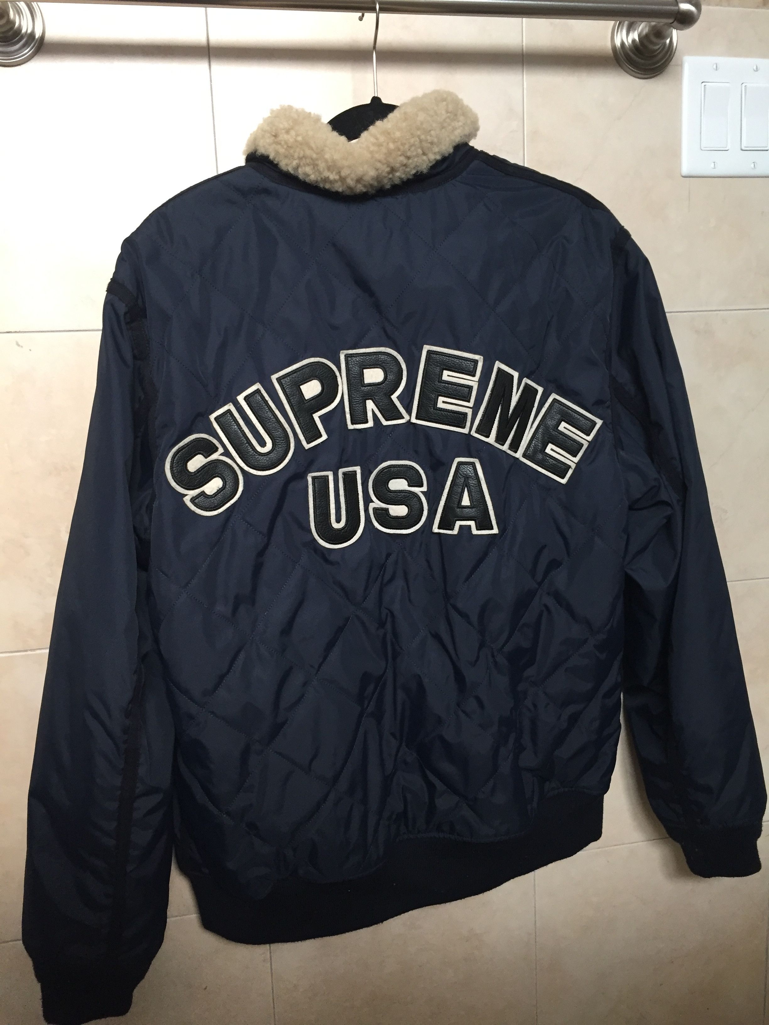 Supreme Quilted Nylon Tanker Jacket | Grailed