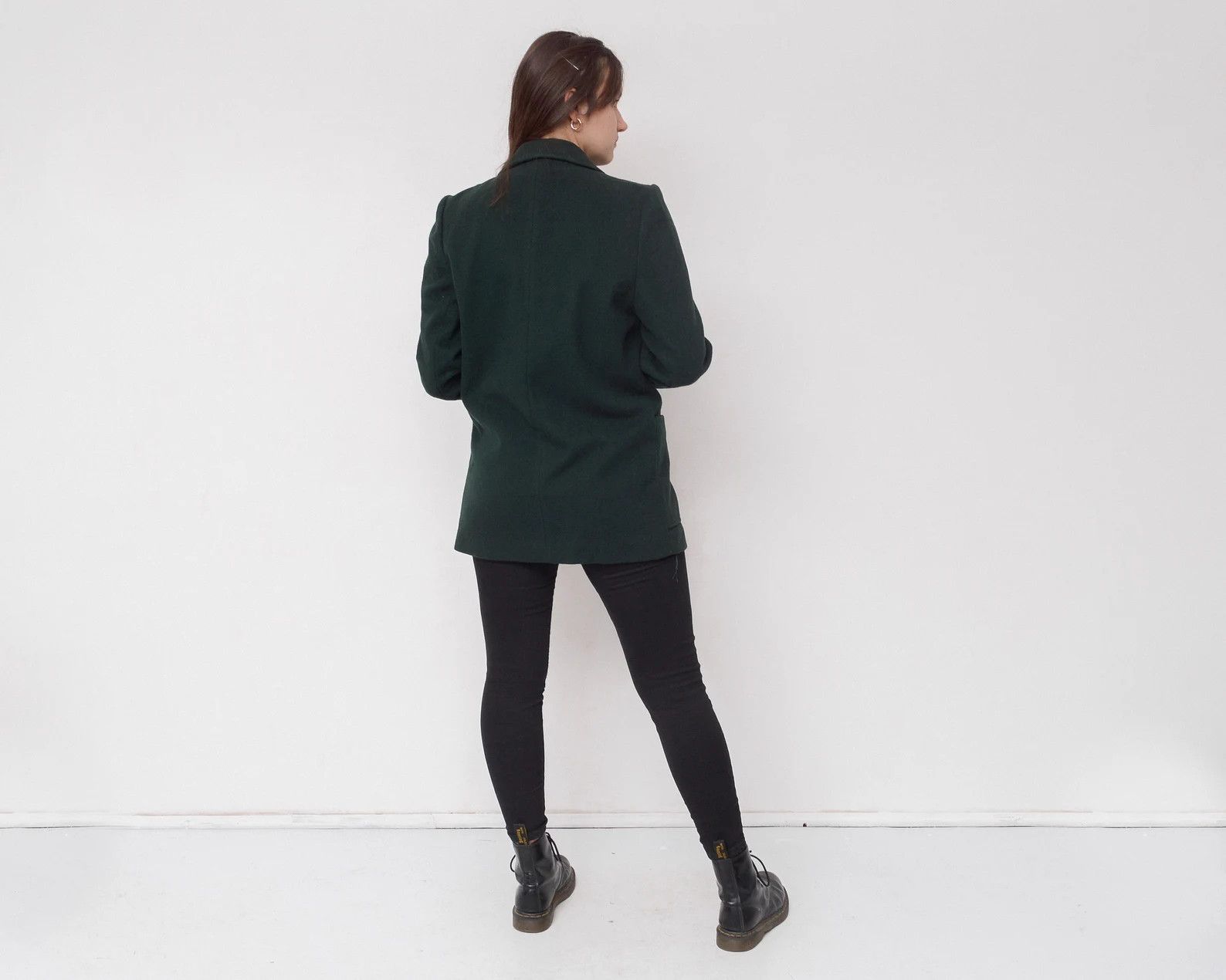 Vintage Gallery Wool Coat Jacket Overcoat Double Breasted Blazer VTG Size L / US 10 / IT 46 - 6 Thumbnail