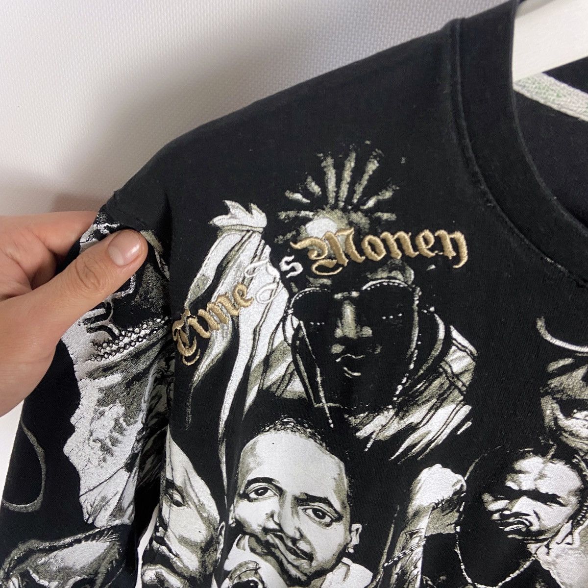 Rap Tees Vintage 90s Time is Money Rap tee Tupac Eazy-E 50 Cent DMX Size US M / EU 48-50 / 2 - 5 Thumbnail
