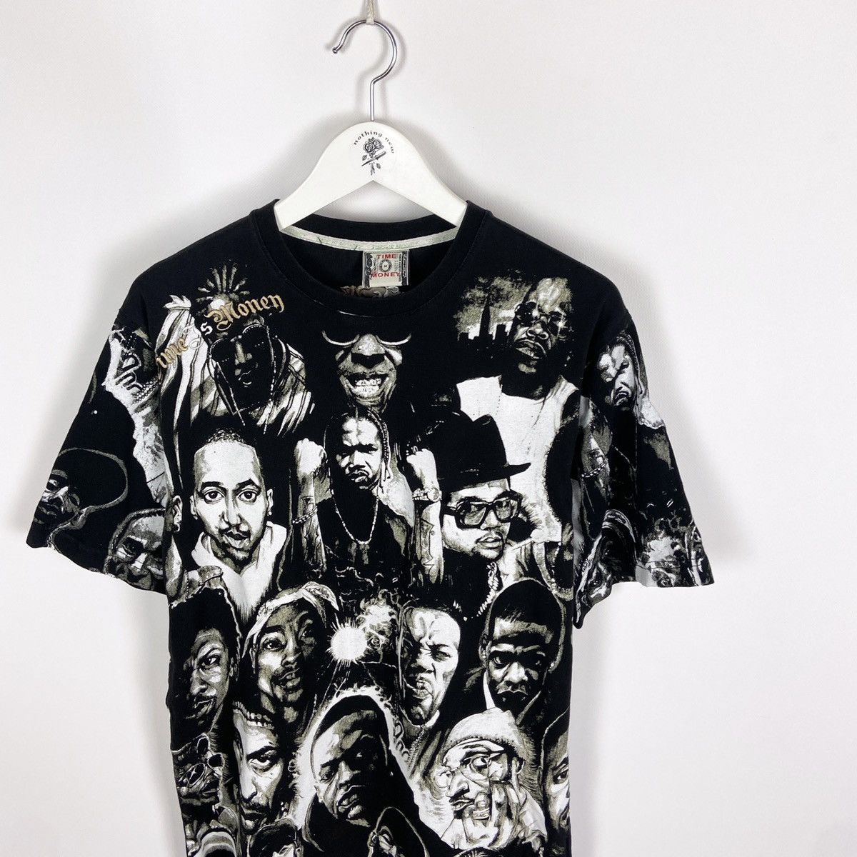 Rap Tees Vintage 90s Time is Money Rap tee Tupac Eazy-E 50 Cent DMX Size US M / EU 48-50 / 2 - 3 Thumbnail