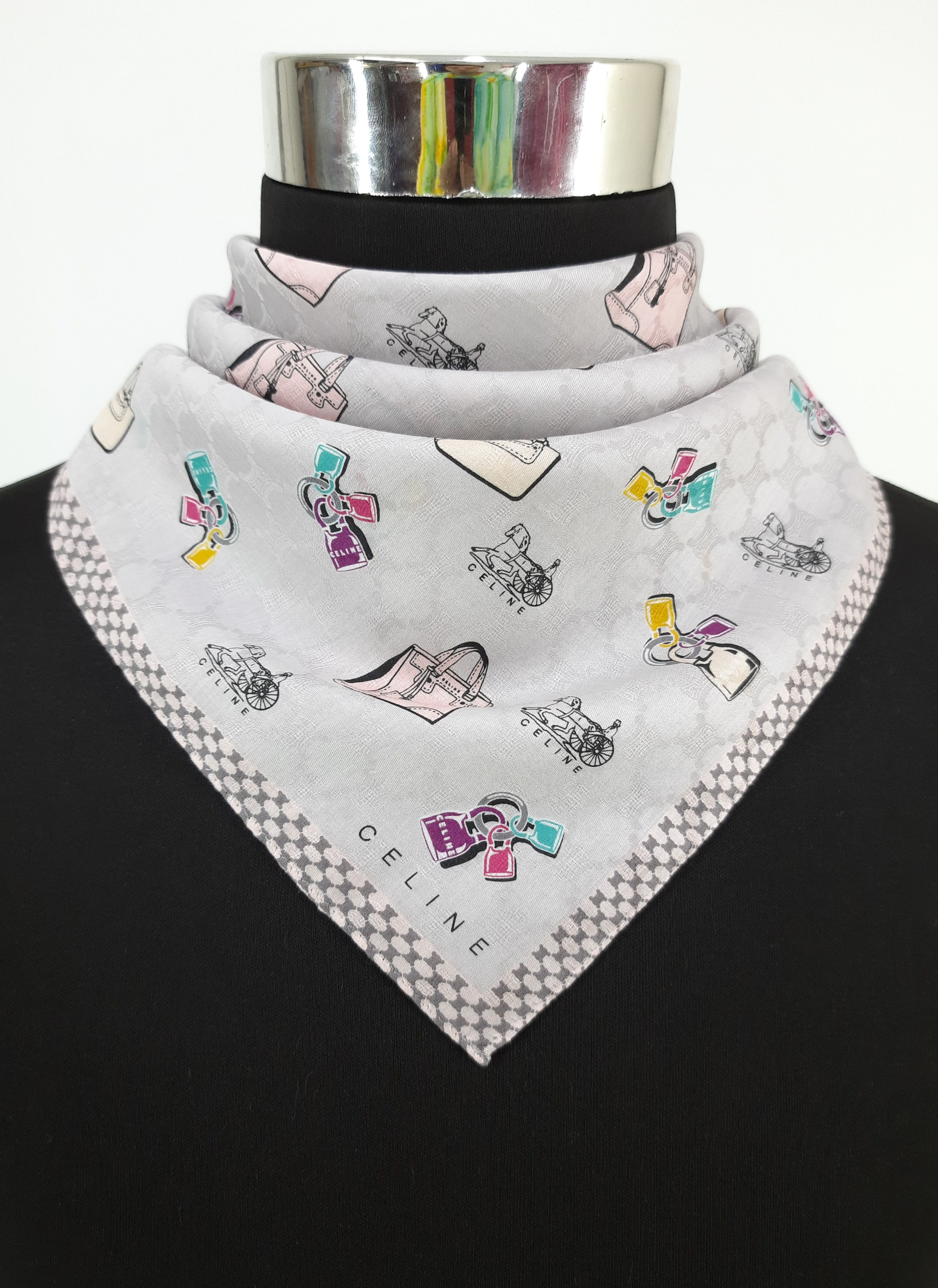 Vintage Celine Handkerchief / Neckerchief - HKA175