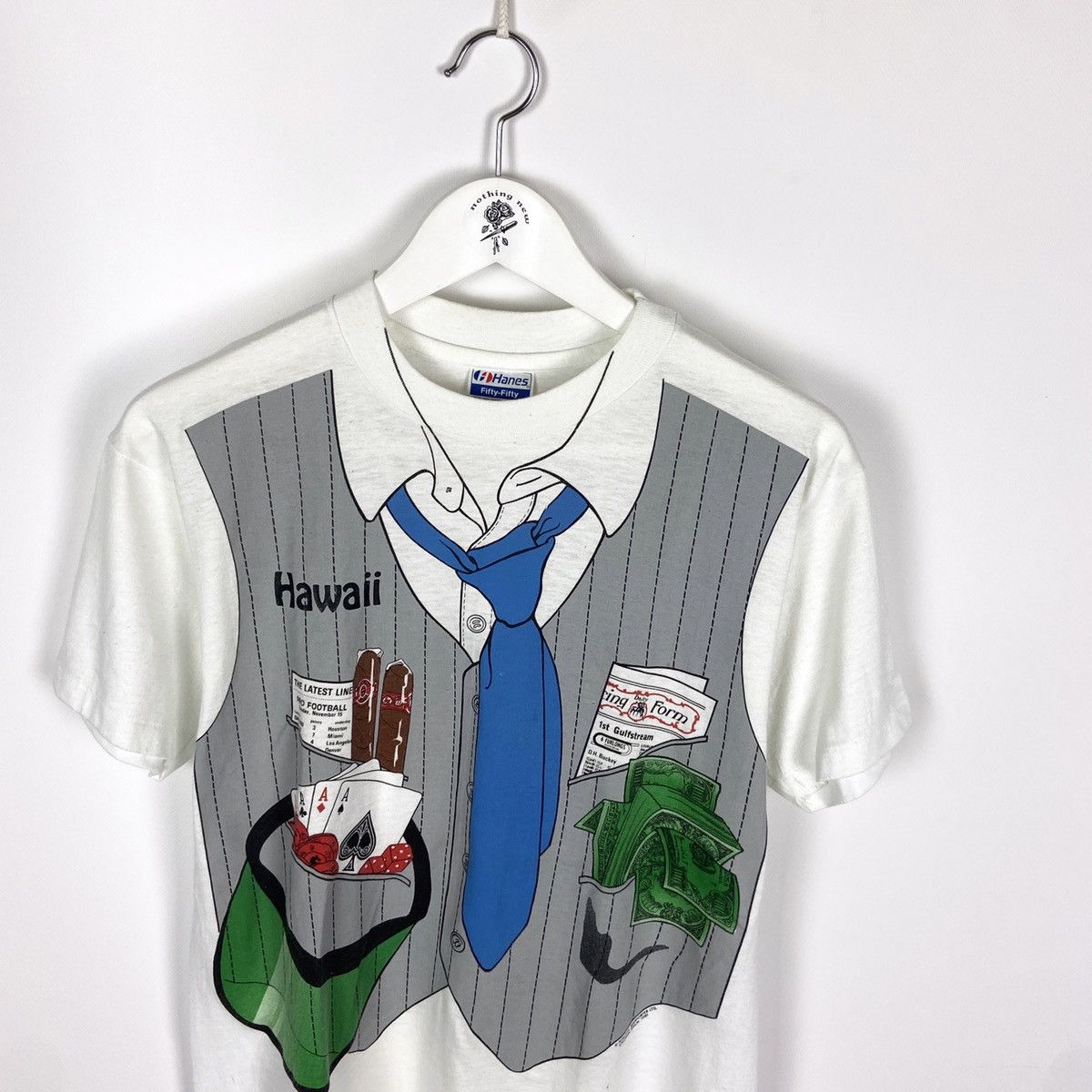 Vintage Vintage 80s Athletic Supporter Hawaii Money maker Casino tee Size US L / EU 52-54 / 3 - 2 Thumbnail