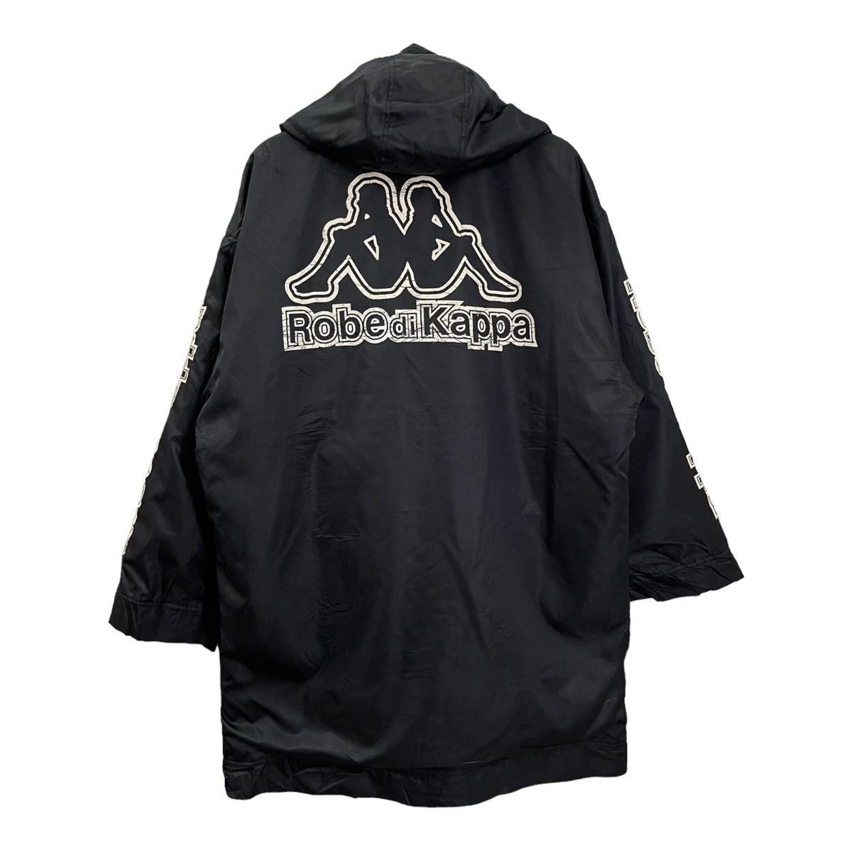 Kappa Vintage Robe di Kappa Big Logo Sherpa Lining Long Jacket Size US L / EU 52-54 / 3 - 1 Thumbnail