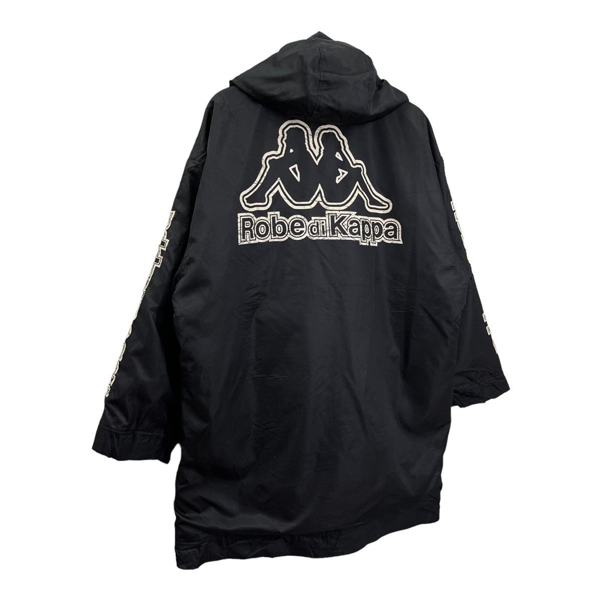 Kappa Vintage Robe di Kappa Big Logo Sherpa Lining Long Jacket Size US L / EU 52-54 / 3 - 2 Thumbnail