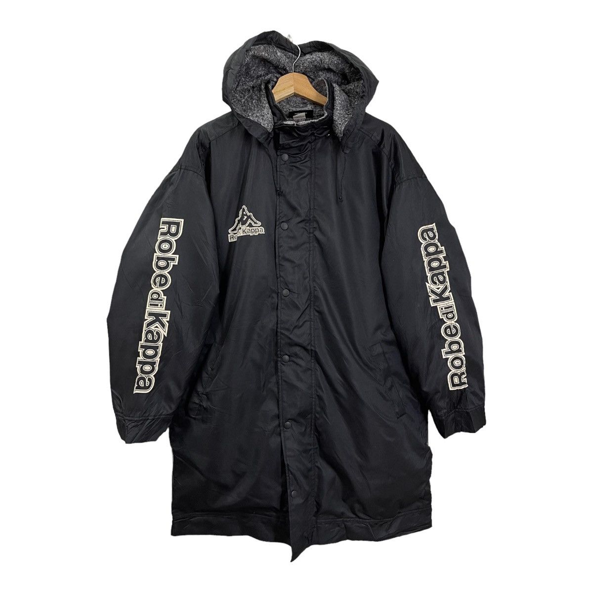 Kappa Vintage Robe di Kappa Big Logo Sherpa Lining Long Jacket Size US L / EU 52-54 / 3 - 5 Thumbnail