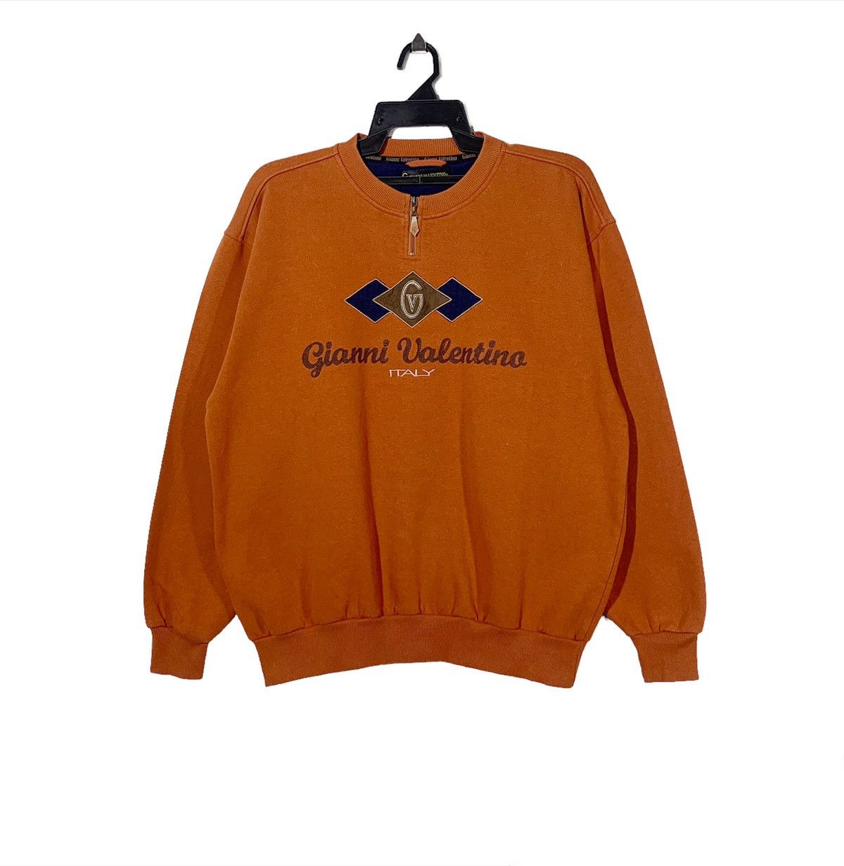 Vintage gianni valentino embroidered logo jumpers sweatshirt