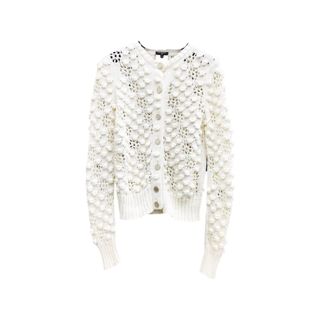 Chanel Cut out pattern knitted cardigan Size XS / US 0-2 / IT 36-38 - 1 Thumbnail