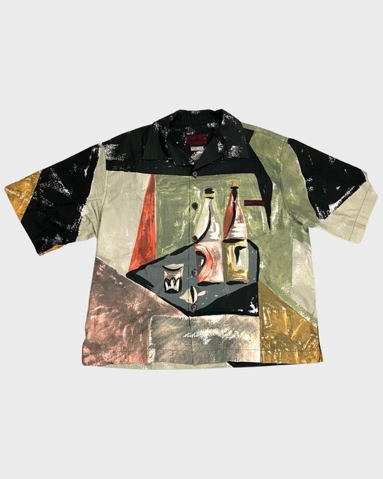 Prada SS17 Camp Collar Painting Shirtトップス - シャツ