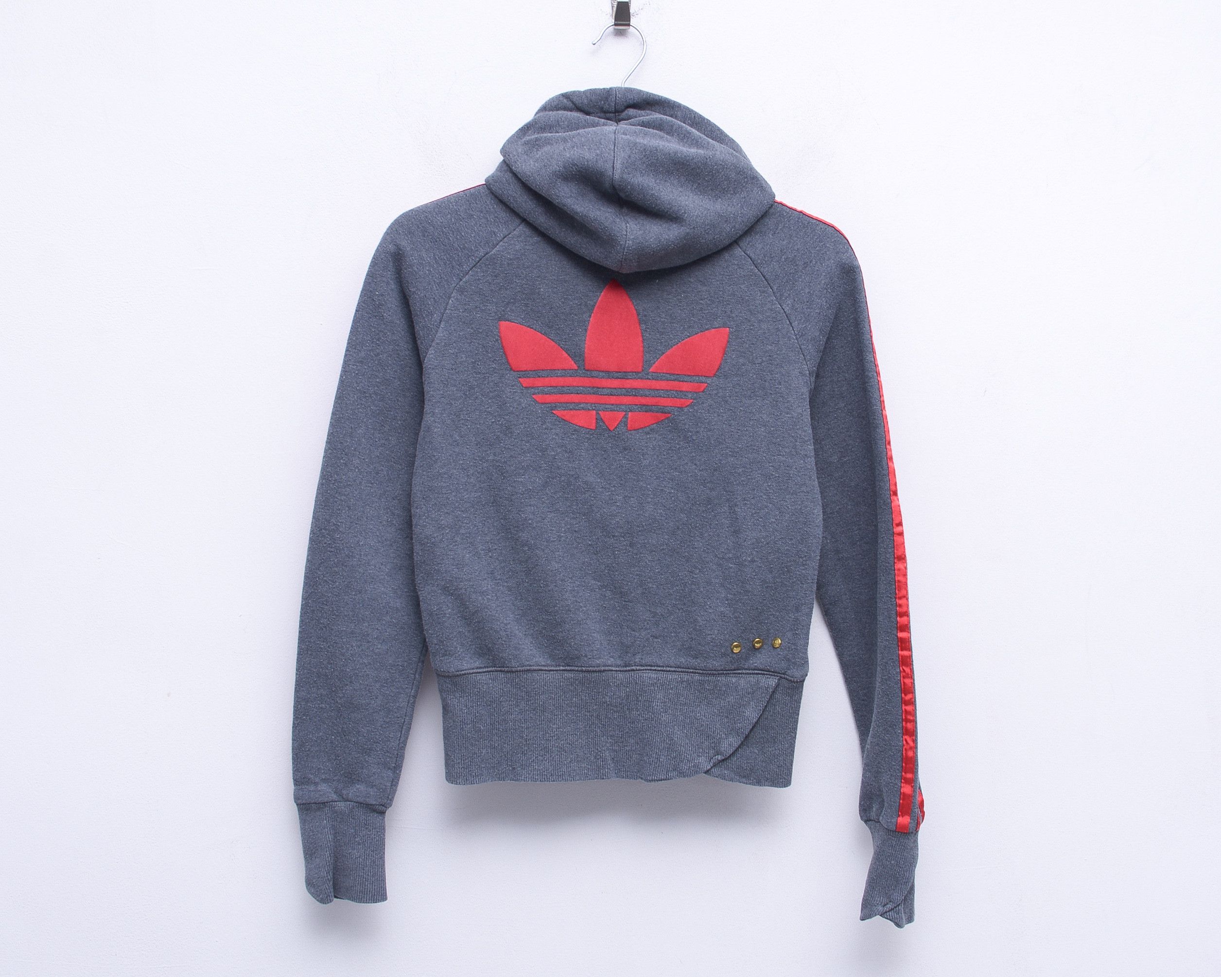 Adidas Women S Tracksuit EU 36 Jacket Jumper UK 8 Sweatshirt Grey Size S / US 4 / IT 40 - 7 Thumbnail