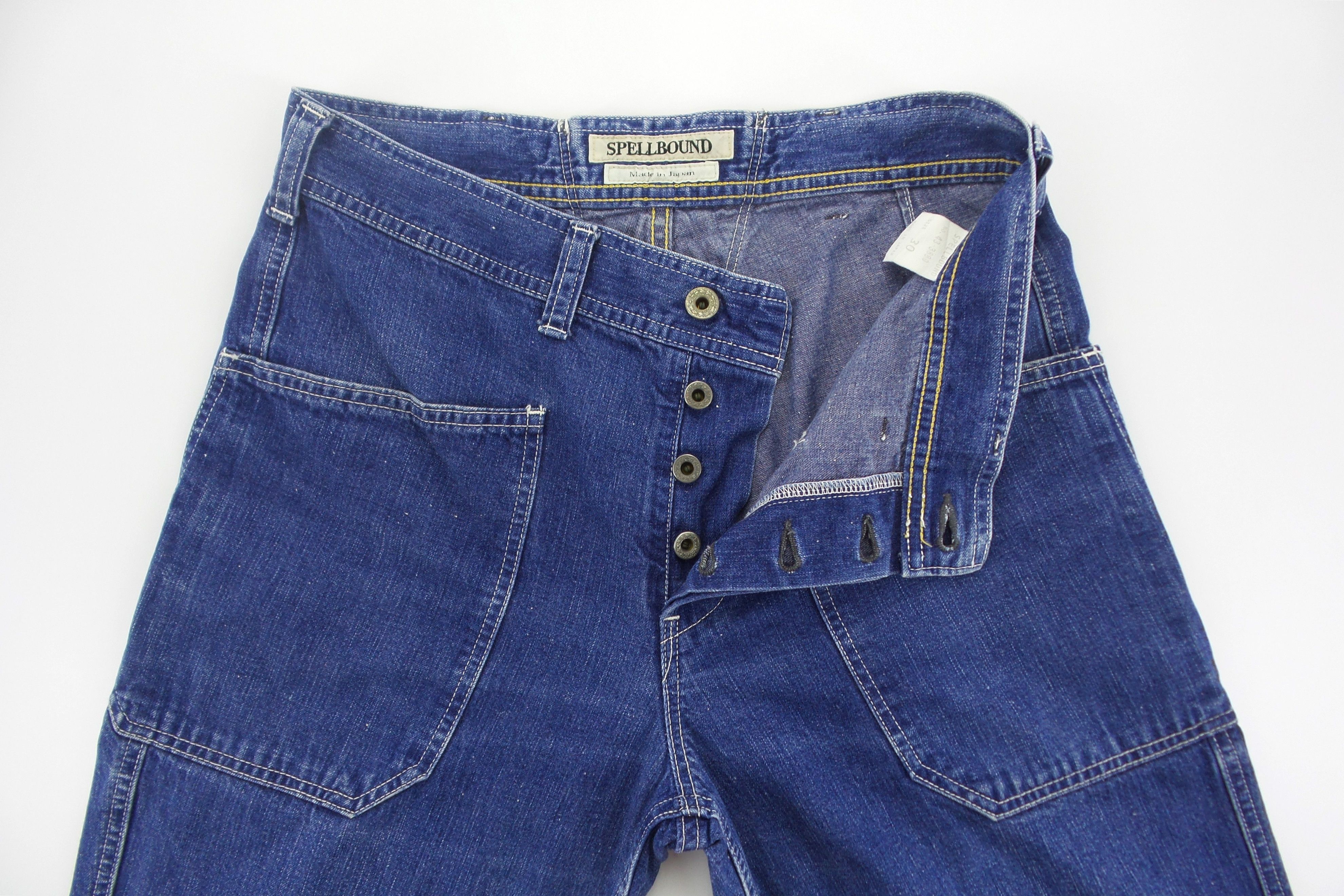 Japanese Brand × Spellbound Spellbound Blue Button Fly Light Weight Jeans W30xL42.5 Size US 30 / EU 46 - 3 Thumbnail