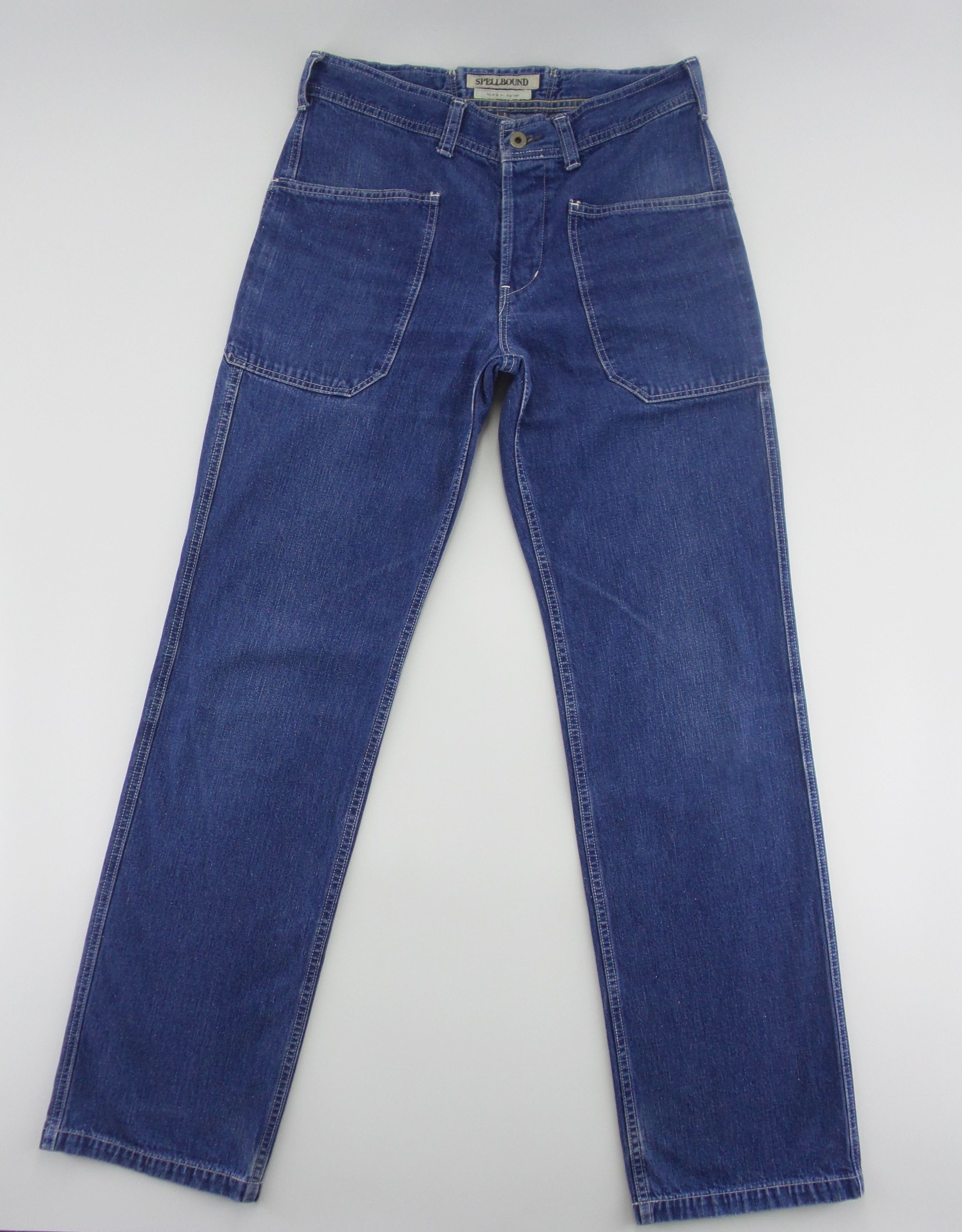 Spellbound Blue Button Fly Light Weight Jeans