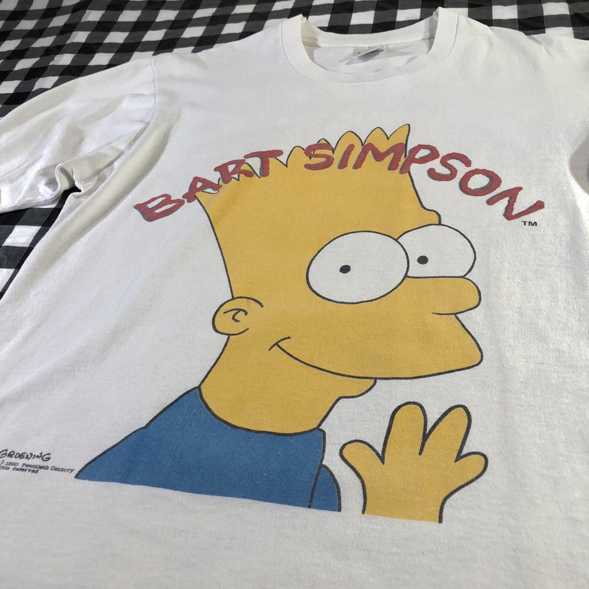 The Simpsons × Vintage Bart Simpson 1990 Big Print Mirror Vintage L/S T Shirt Size US L / EU 52-54 / 3 - 3 Thumbnail