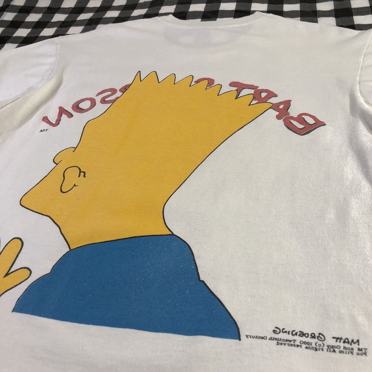 The Simpsons × Vintage Bart Simpson 1990 Big Print Mirror Vintage L/S T Shirt Size US L / EU 52-54 / 3 - 5 Thumbnail