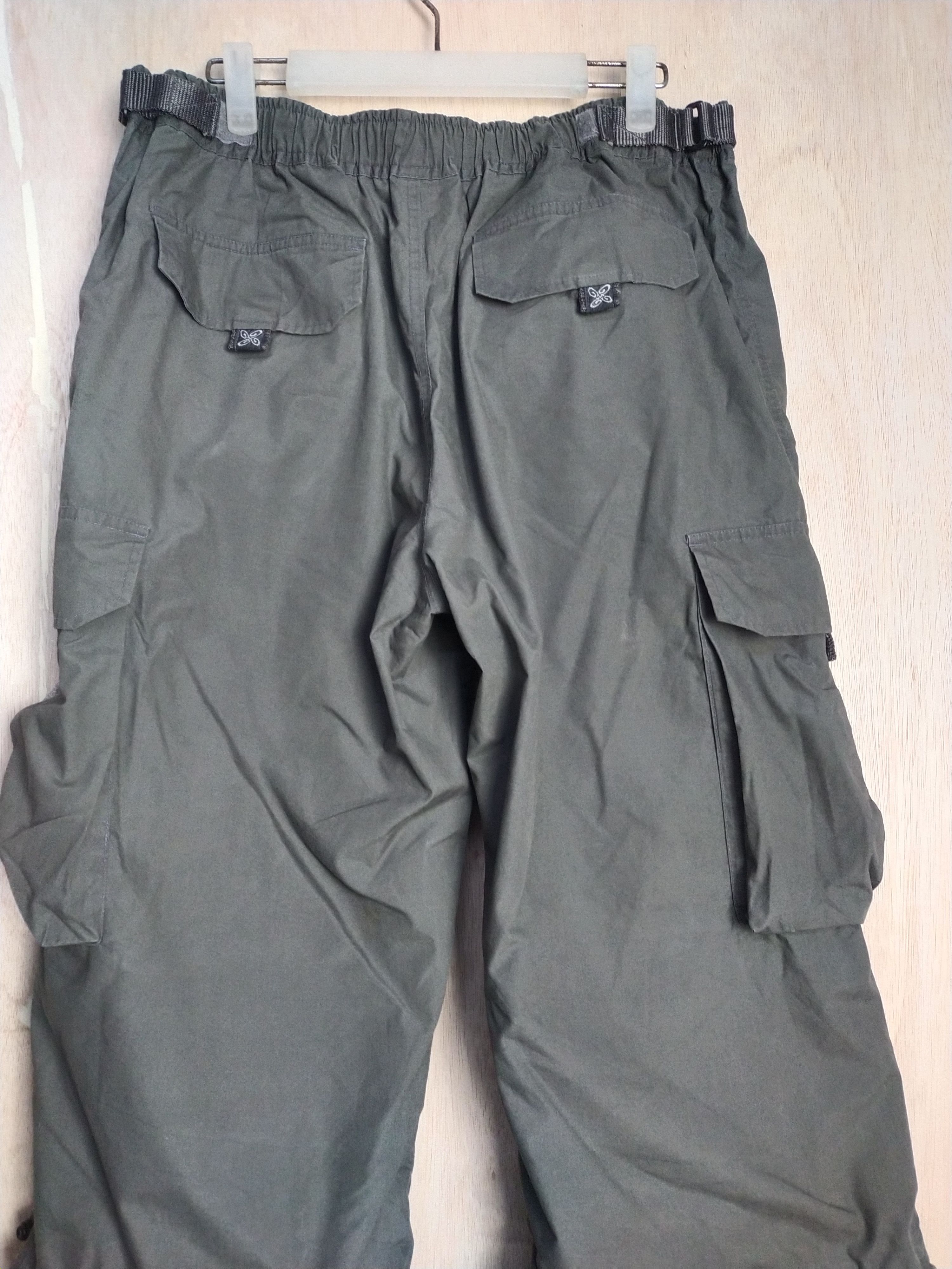 Japanese Brand DL PIKO multipocket hiking tactical Green Cargo Pants #2864 Size US 35 - 11 Thumbnail