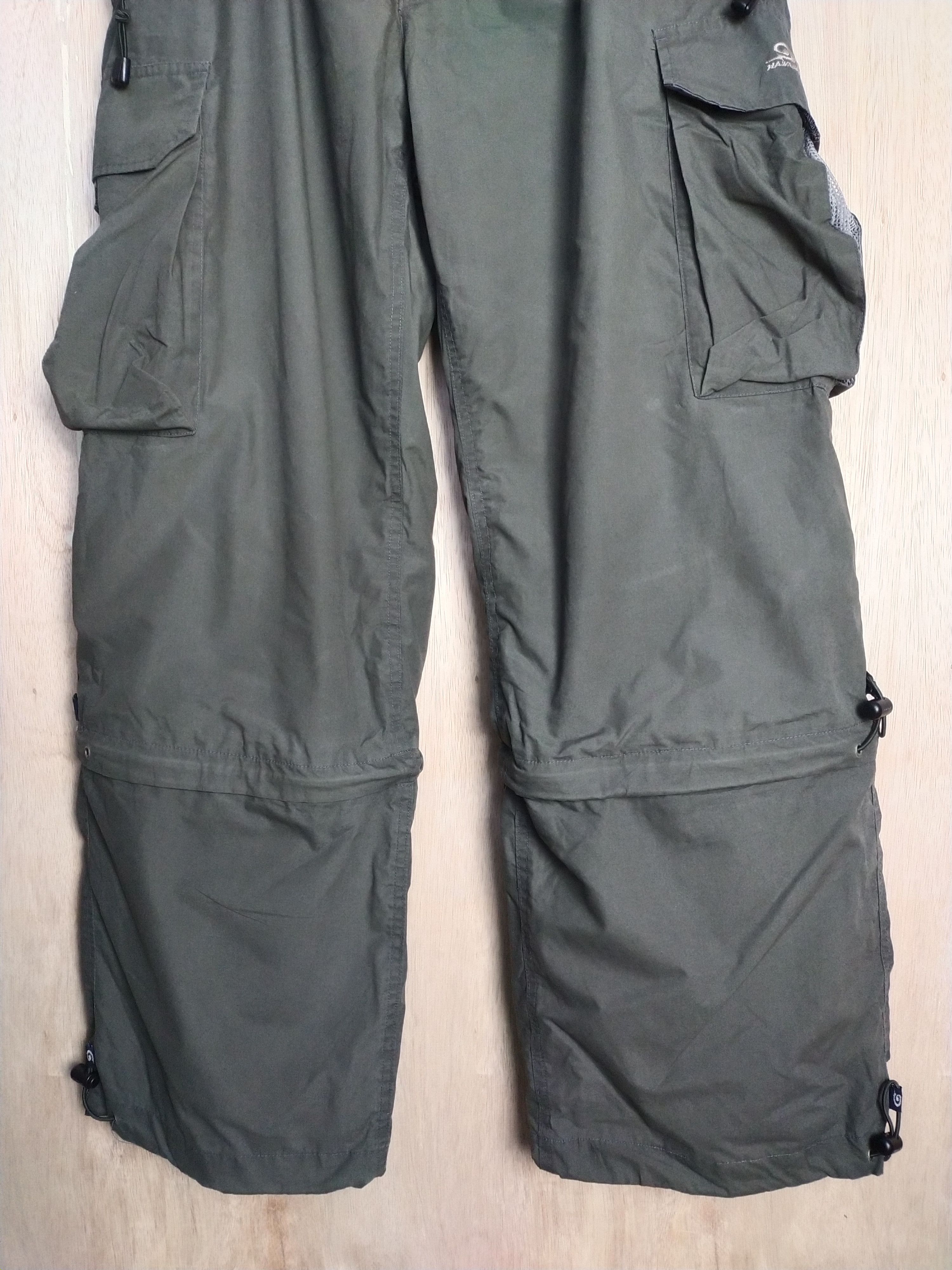 Japanese Brand DL PIKO multipocket hiking tactical Green Cargo Pants #2864 Size US 35 - 3 Thumbnail