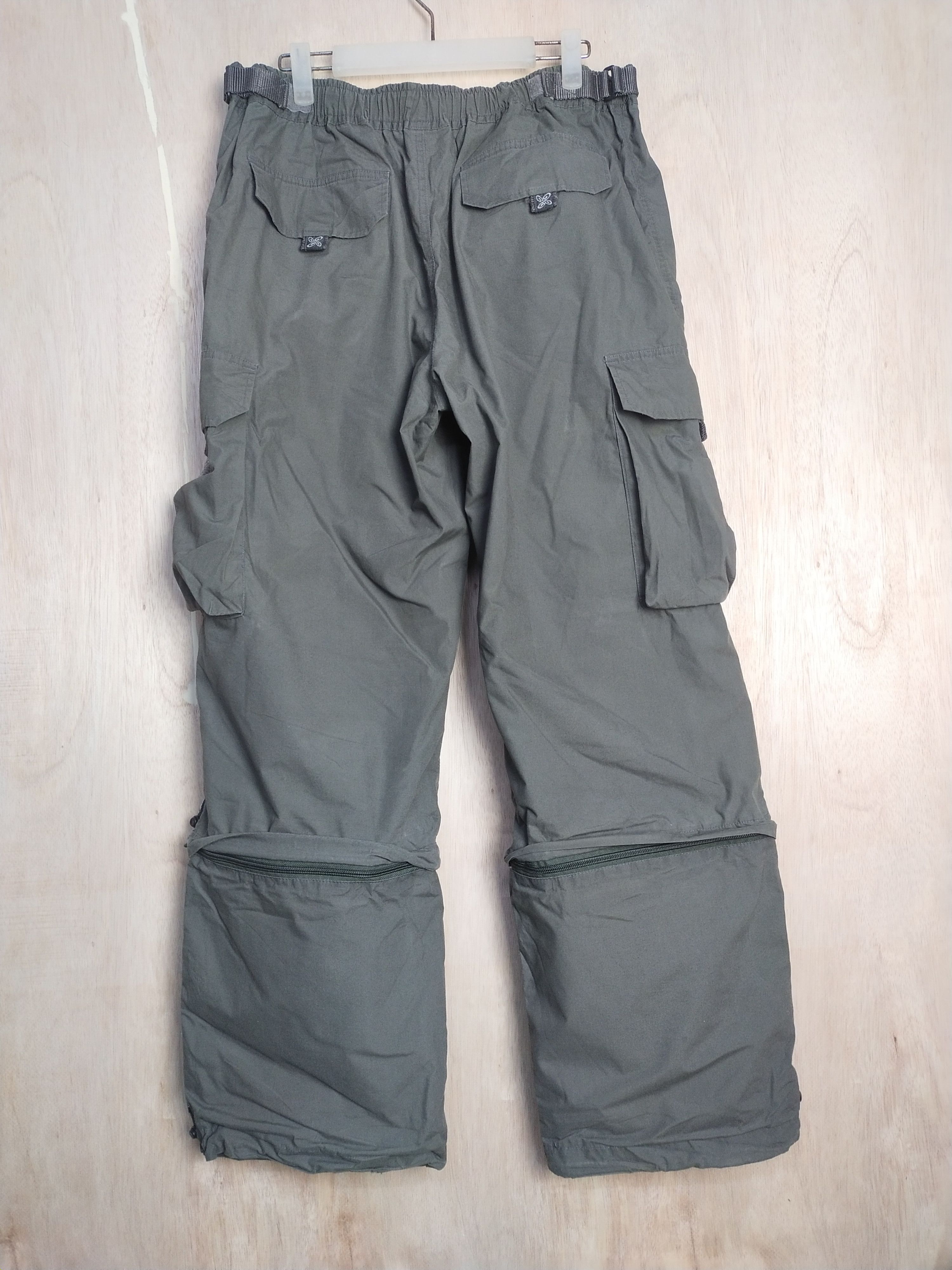 Japanese Brand DL PIKO multipocket hiking tactical Green Cargo Pants #2864 Size US 35 - 10 Thumbnail