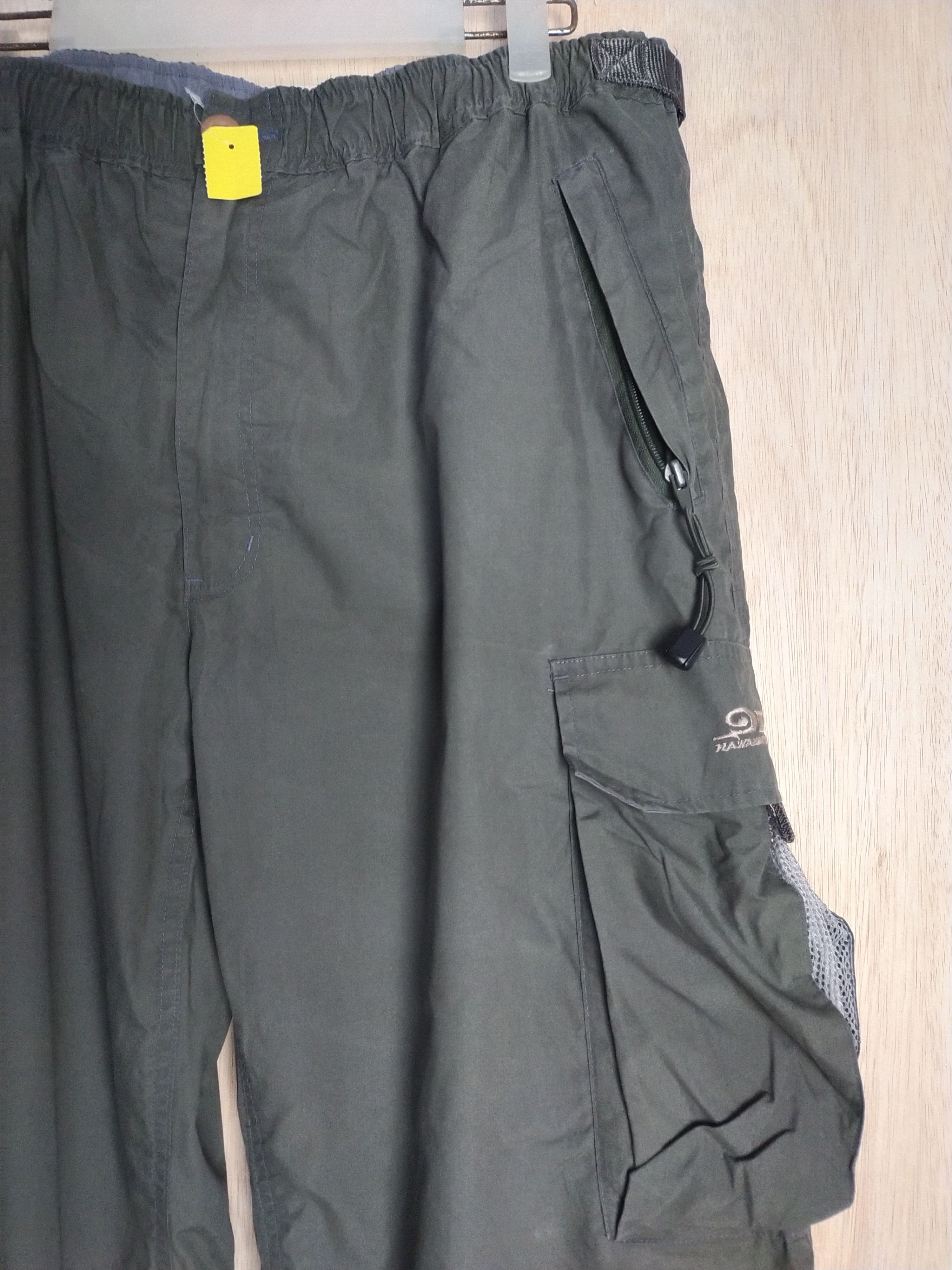 Japanese Brand DL PIKO multipocket hiking tactical Green Cargo Pants #2864 Size US 35 - 5 Thumbnail