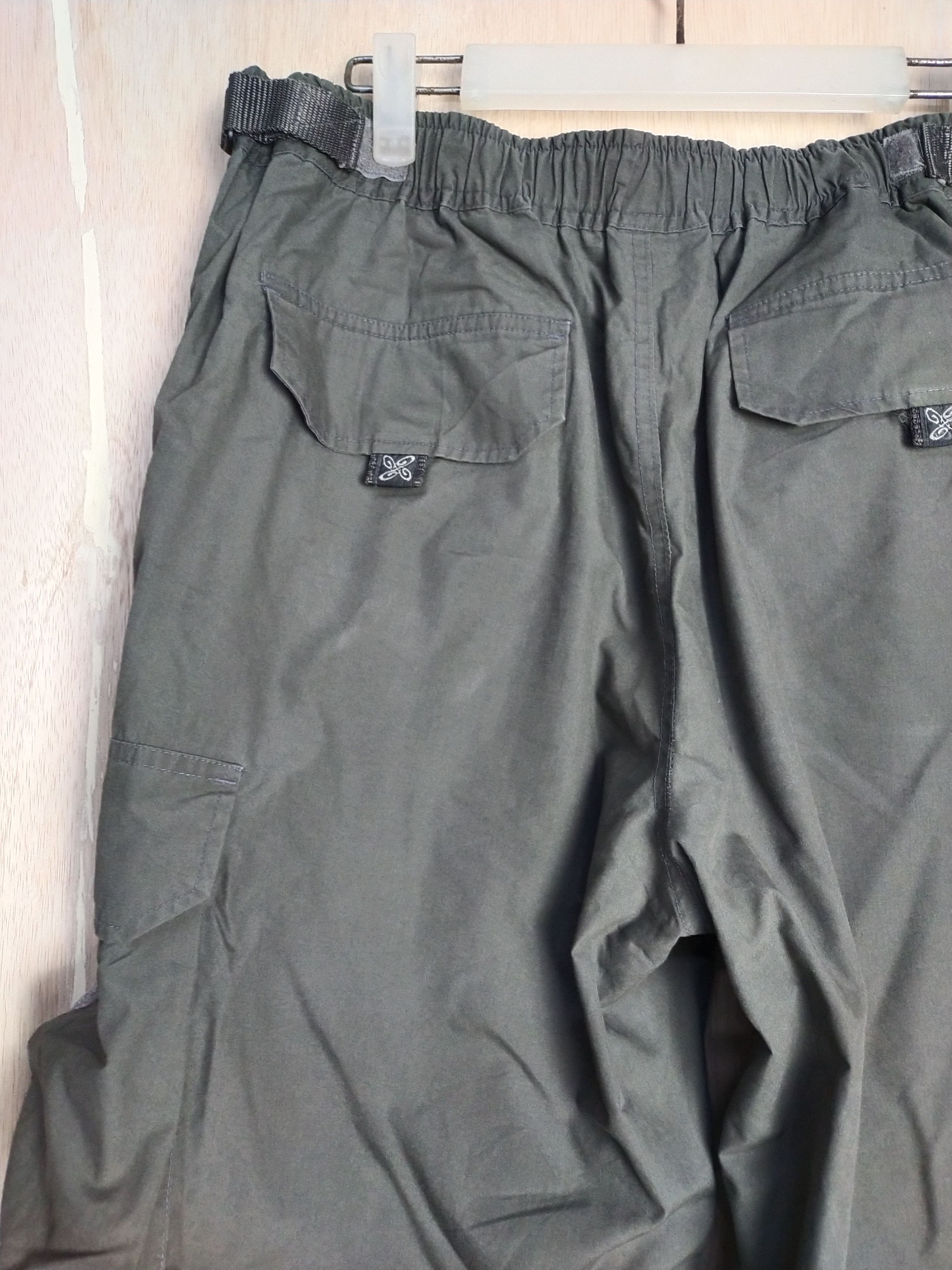 Japanese Brand DL PIKO multipocket hiking tactical Green Cargo Pants #2864 Size US 35 - 13 Thumbnail