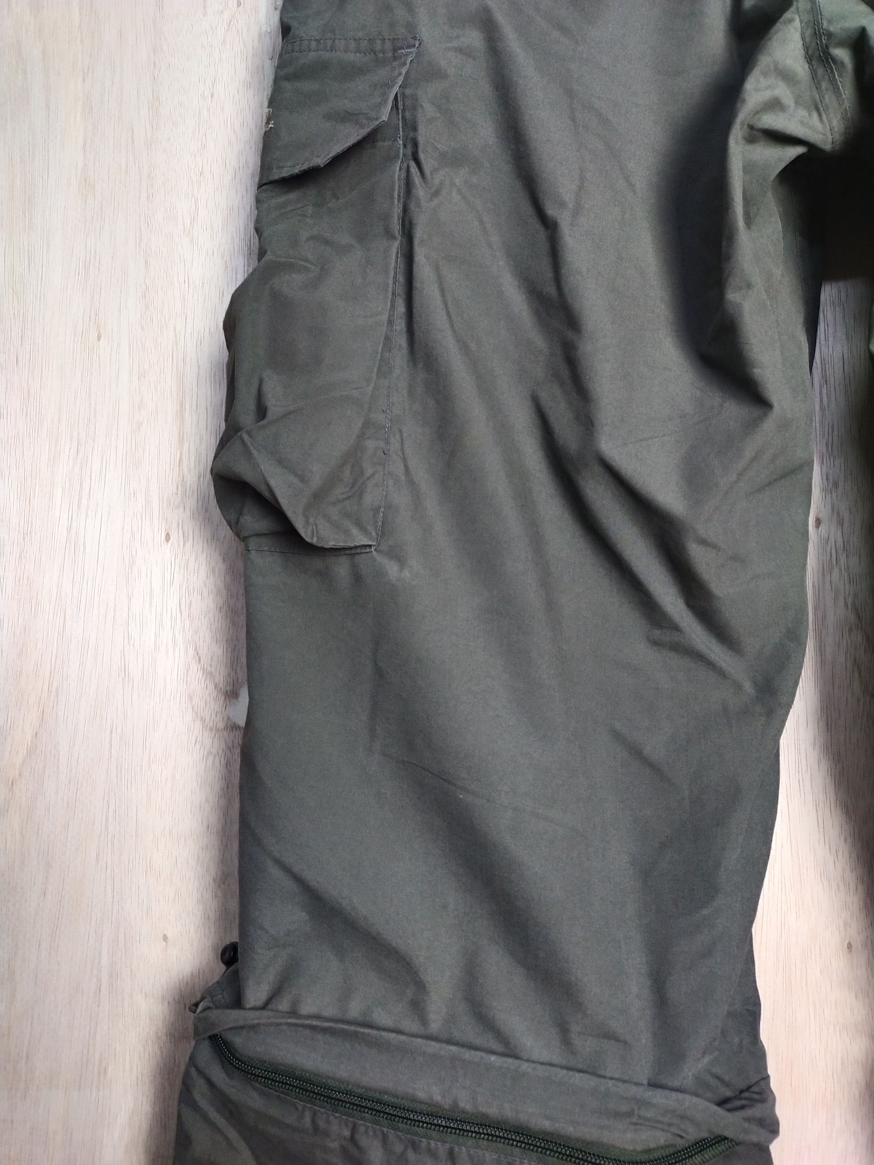 Japanese Brand DL PIKO multipocket hiking tactical Green Cargo Pants #2864 Size US 35 - 16 Thumbnail