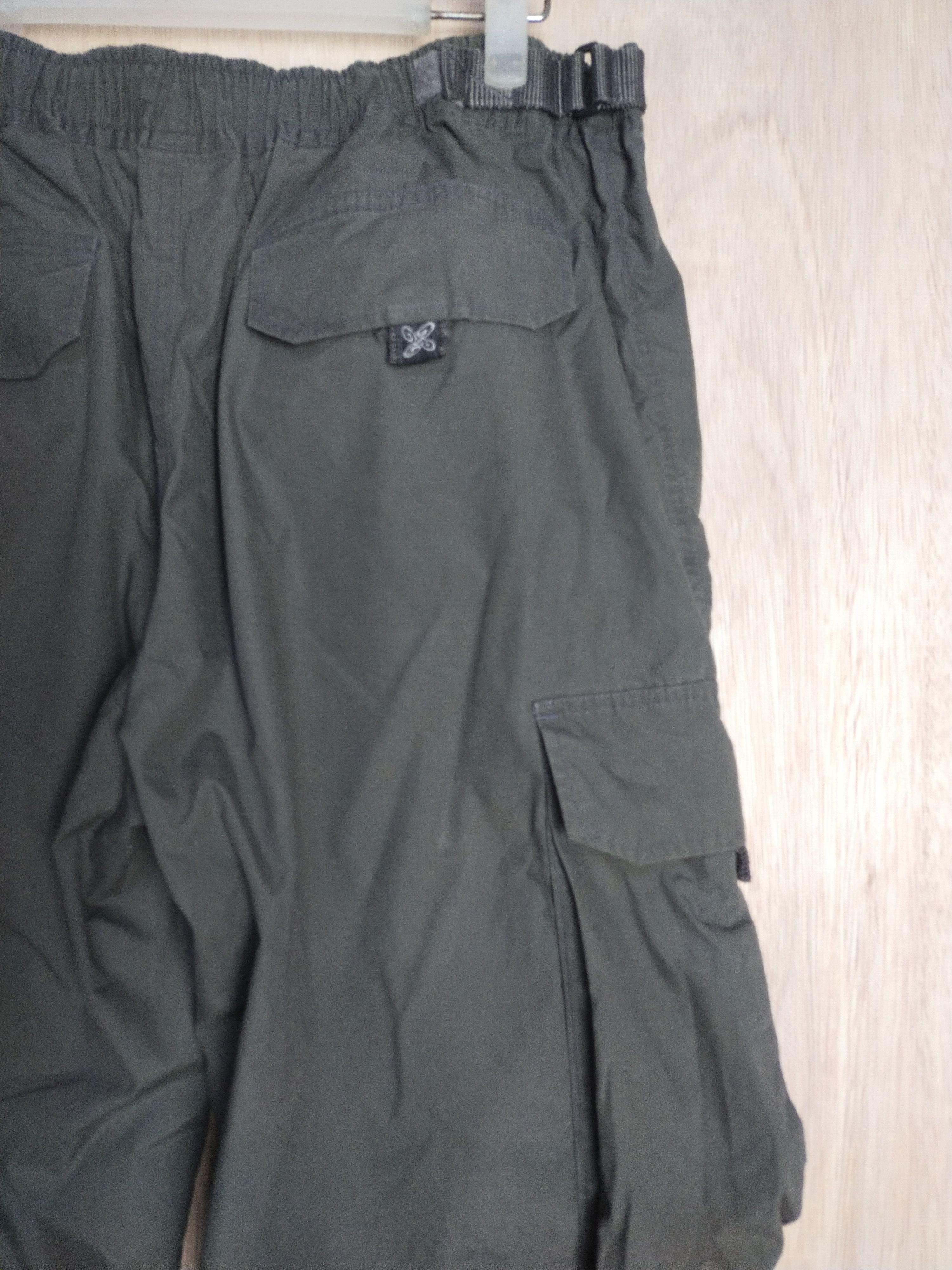 Japanese Brand DL PIKO multipocket hiking tactical Green Cargo Pants #2864 Size US 35 - 14 Thumbnail