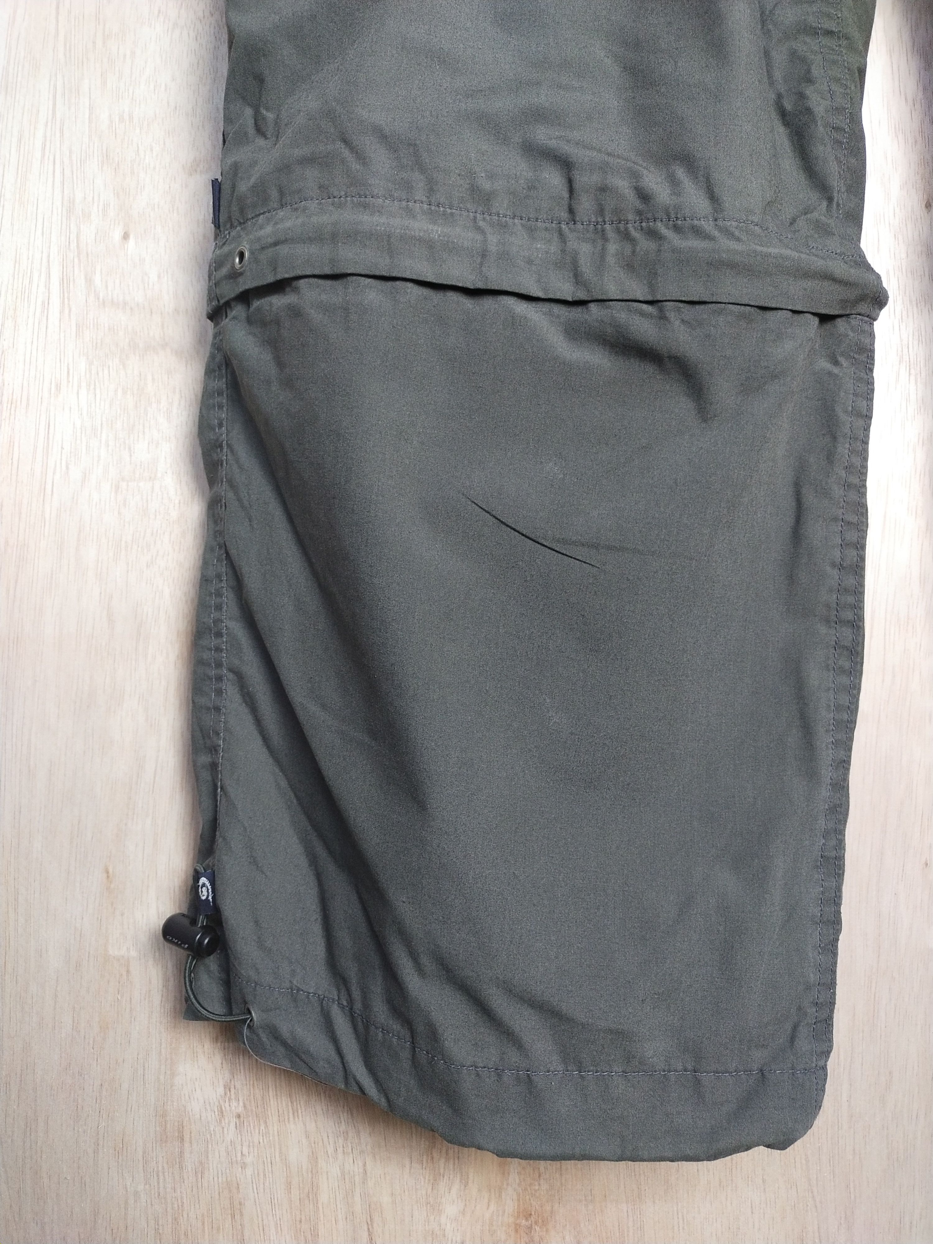 Japanese Brand DL PIKO multipocket hiking tactical Green Cargo Pants #2864 Size US 35 - 8 Thumbnail