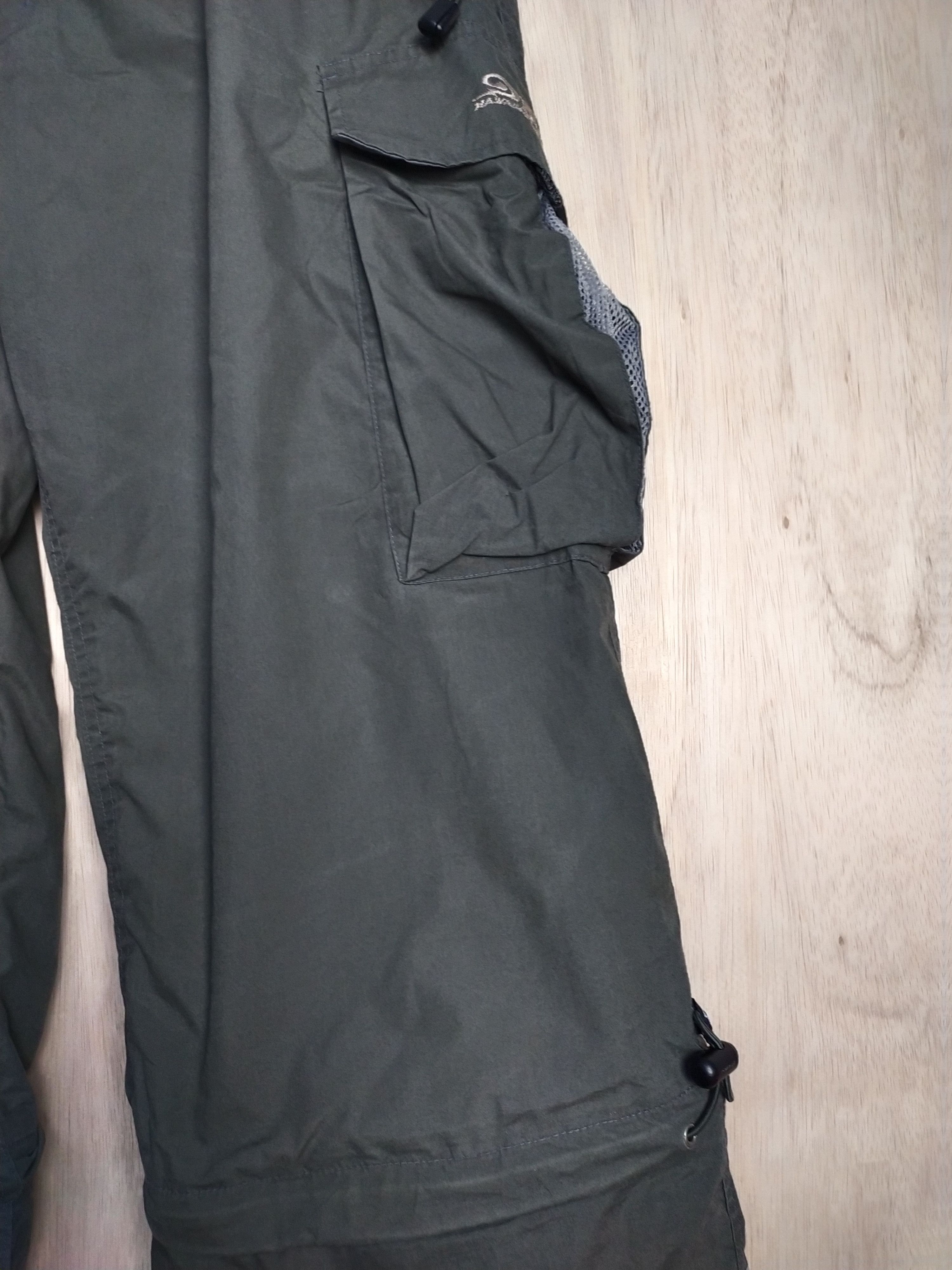 Japanese Brand DL PIKO multipocket hiking tactical Green Cargo Pants #2864 Size US 35 - 7 Thumbnail