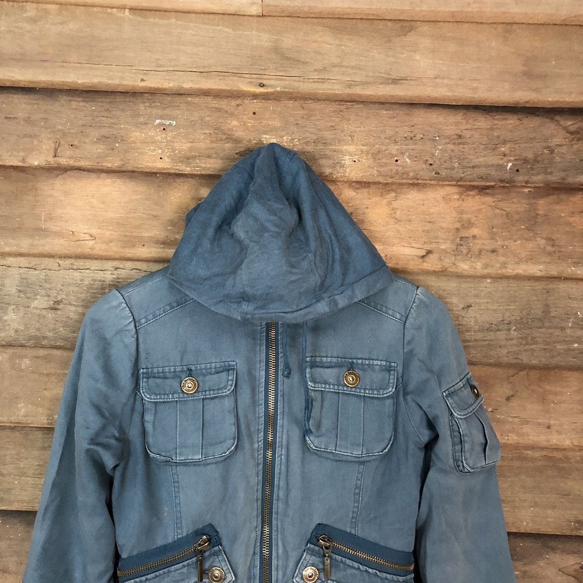 Japanese Brand Jack Dakota Blue Light Jacket #2817 Size S / US 4 / IT 40 - 2 Thumbnail