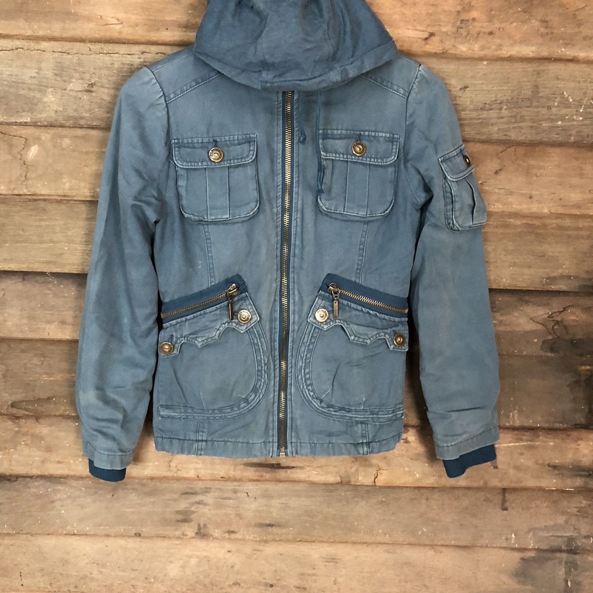 Japanese Brand Jack Dakota Blue Light Jacket #2817 Size S / US 4 / IT 40 - 3 Thumbnail