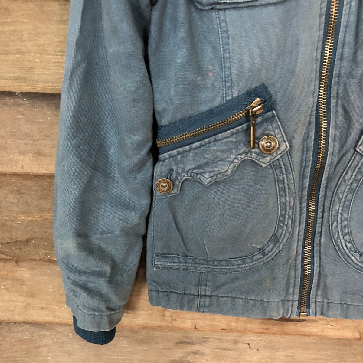 Japanese Brand Jack Dakota Blue Light Jacket #2817 Size S / US 4 / IT 40 - 4 Thumbnail