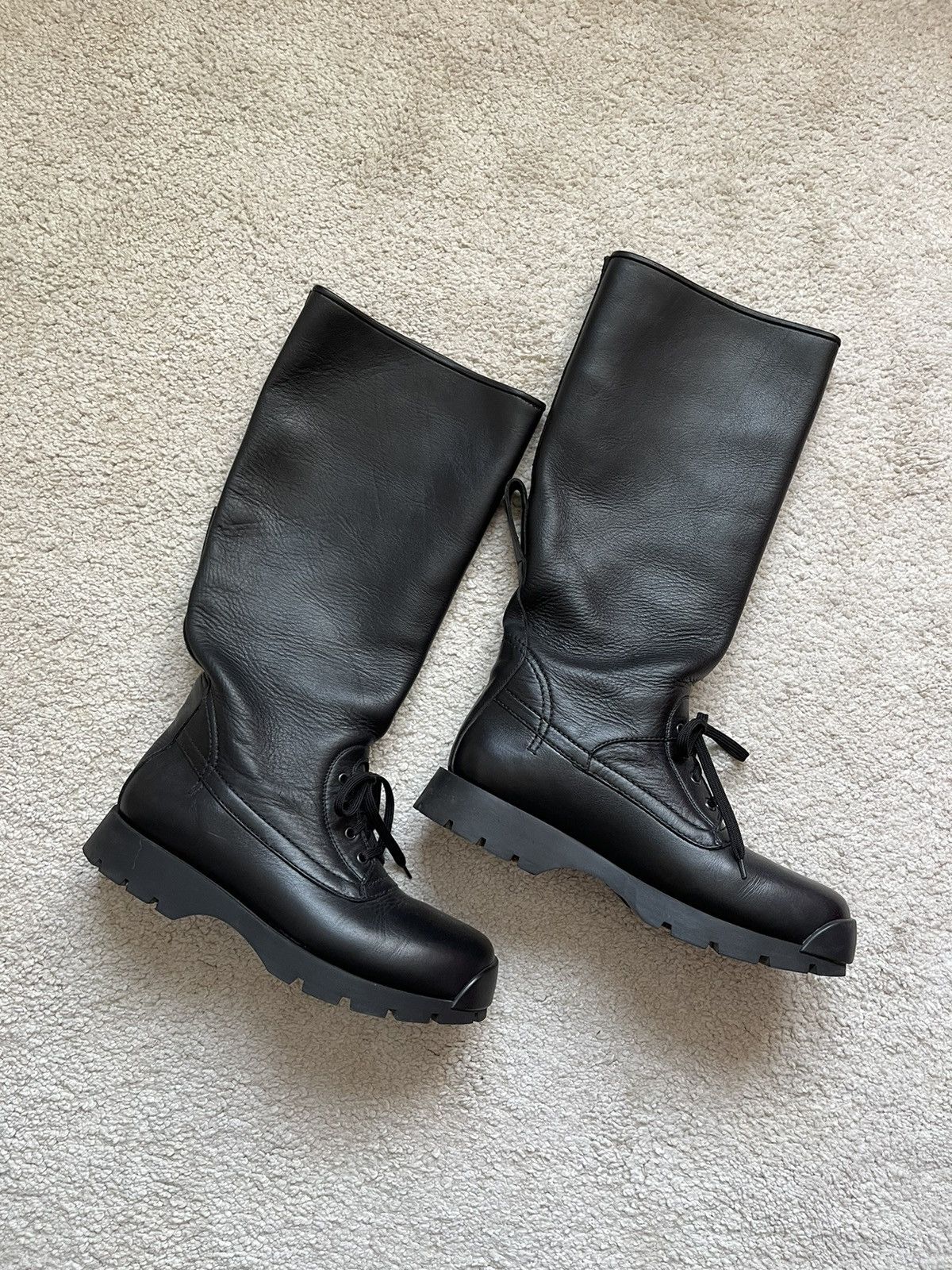 Jil Sander Leather Knee High Boots Size US 11 / EU 44 - 1 Thumbnail