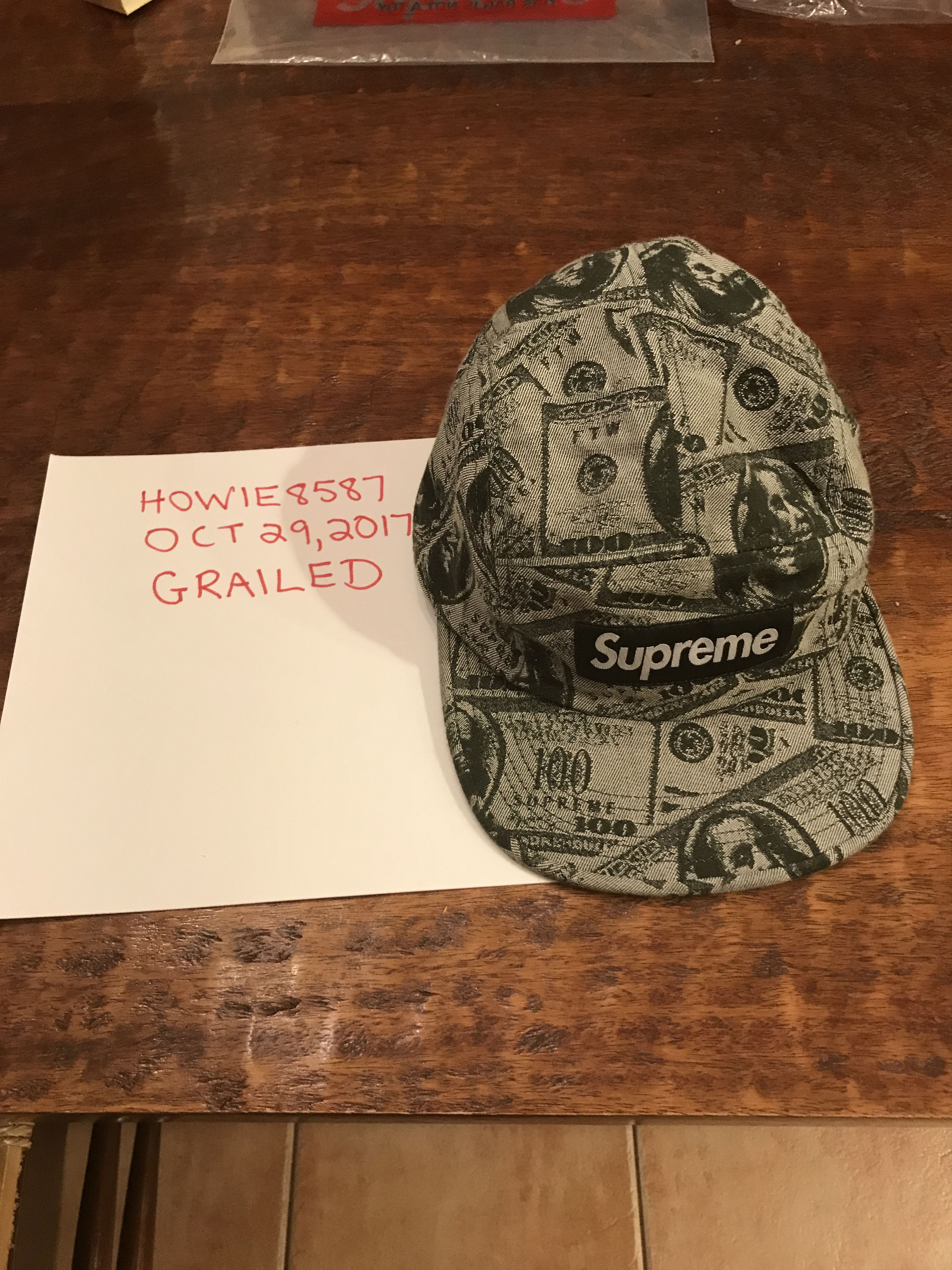 Supreme Supreme 100 dollar bill camp cap | Grailed