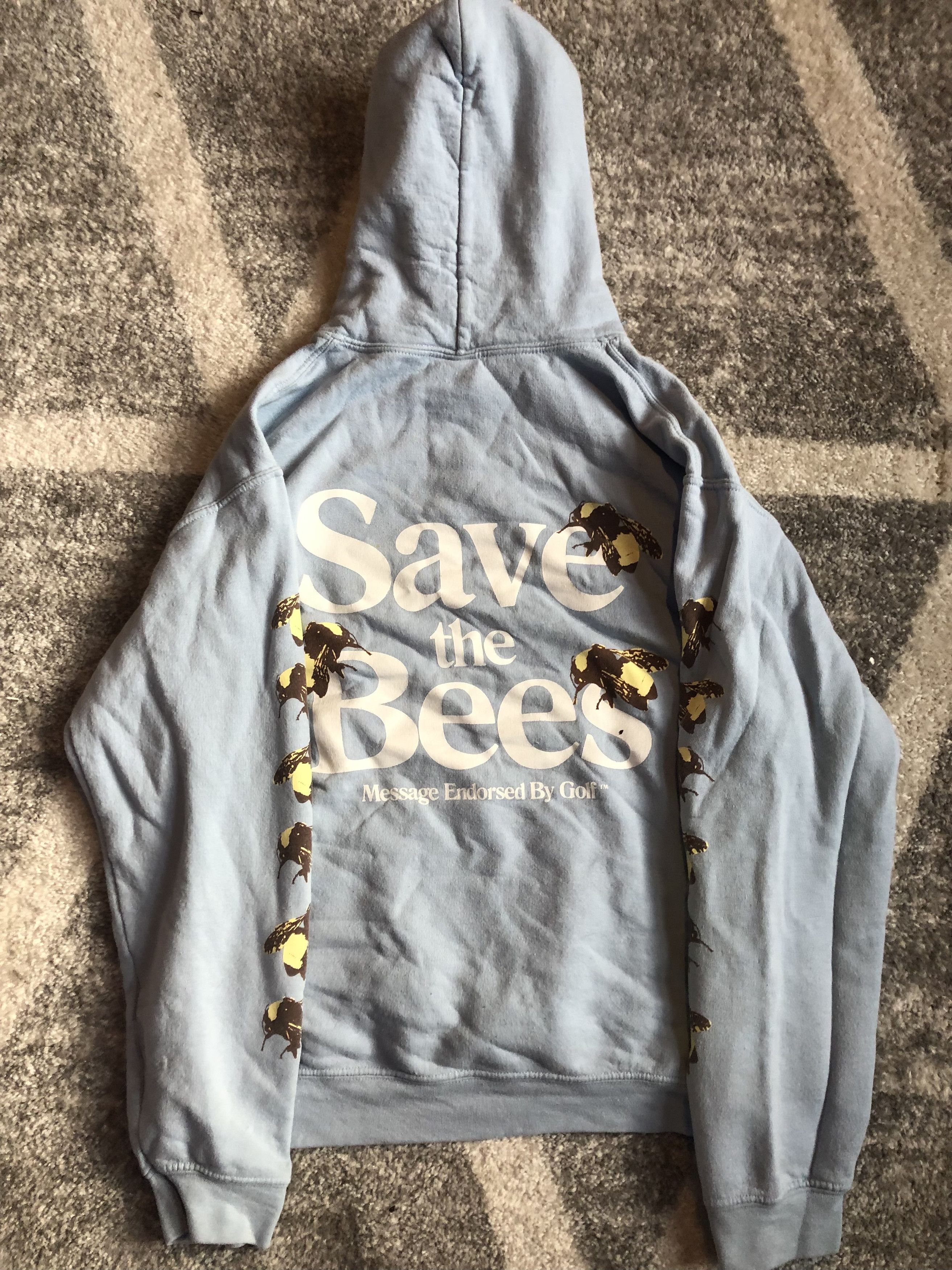 Golf Wang Golf Wang Sweatshirt Save the Bees Hoodie Blue Size Small Grailed