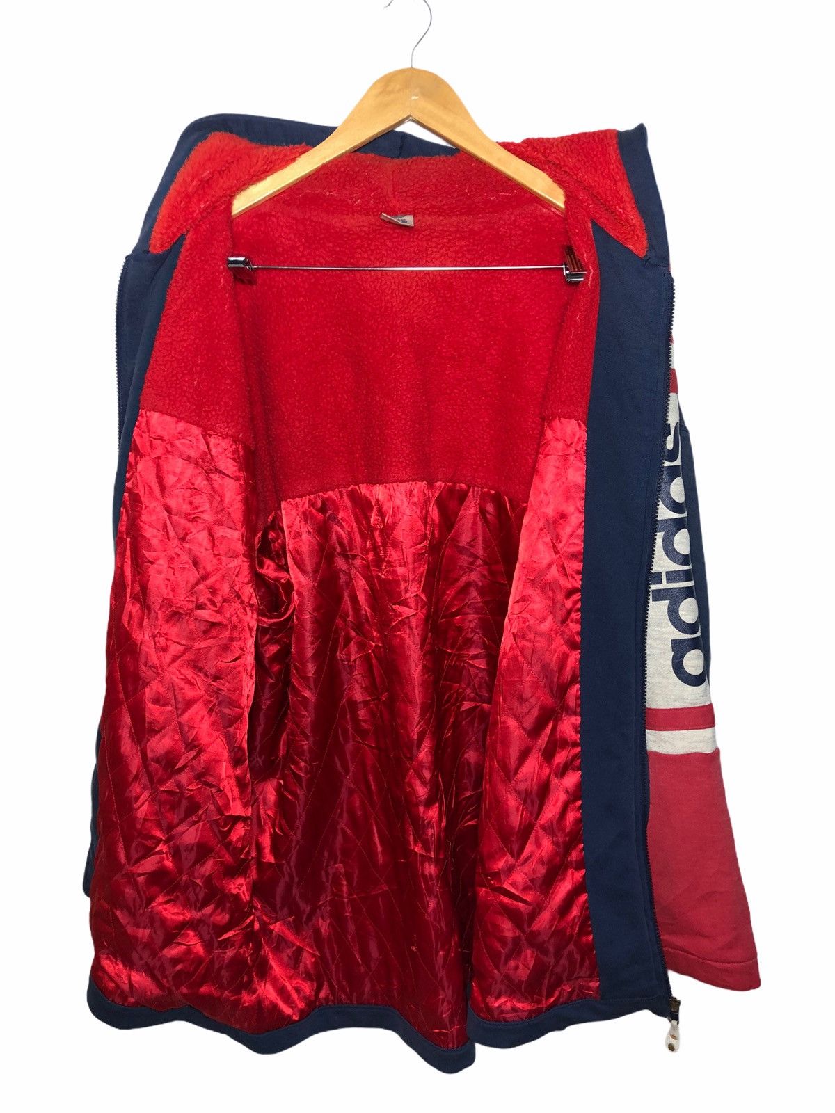 Adidas × Vintage Vintage 90s Adidas Hoodies spellout Size US XL / EU 56 / 4 - 3 Thumbnail