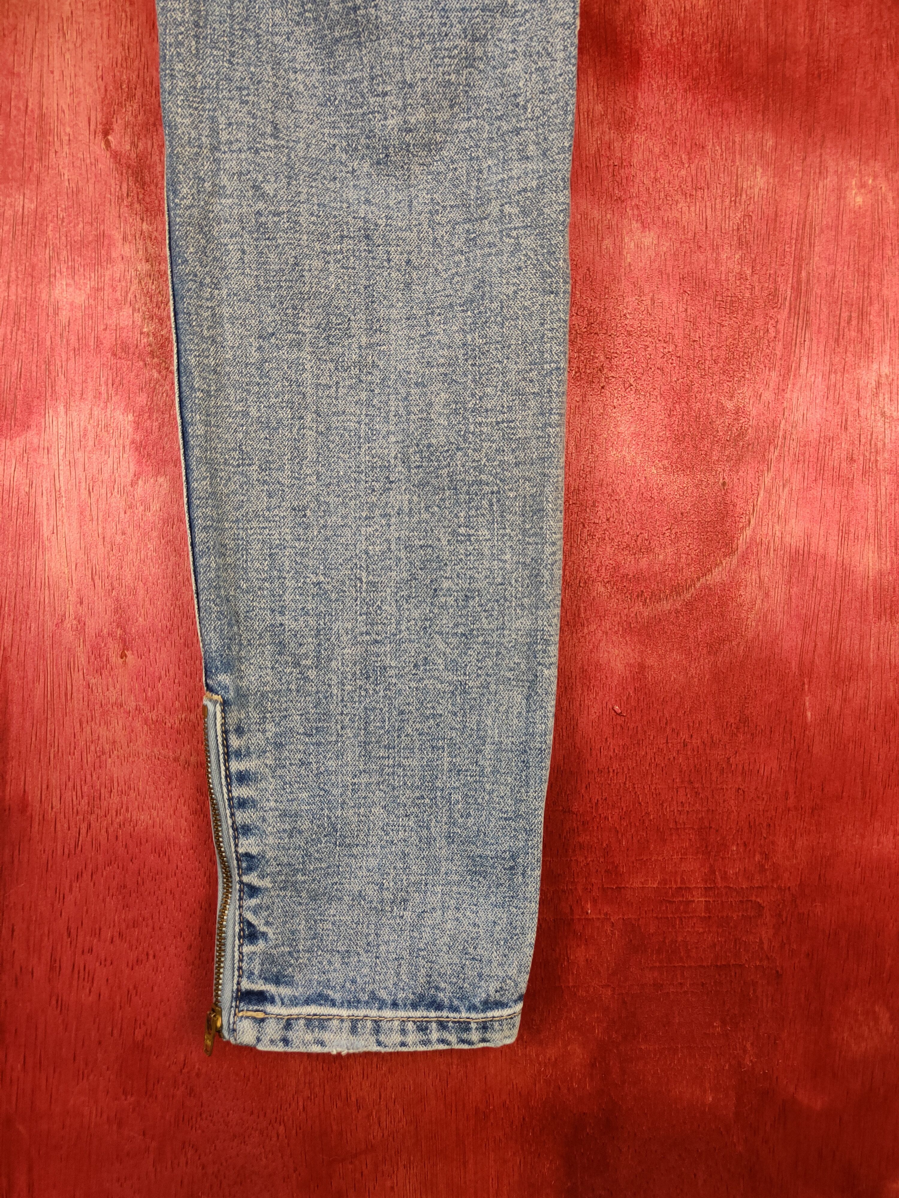 Japanese Brand Emoda Blue Denim Ripped Distressed Denim#5963 Size 30" / US 8 / IT 44 - 13 Thumbnail