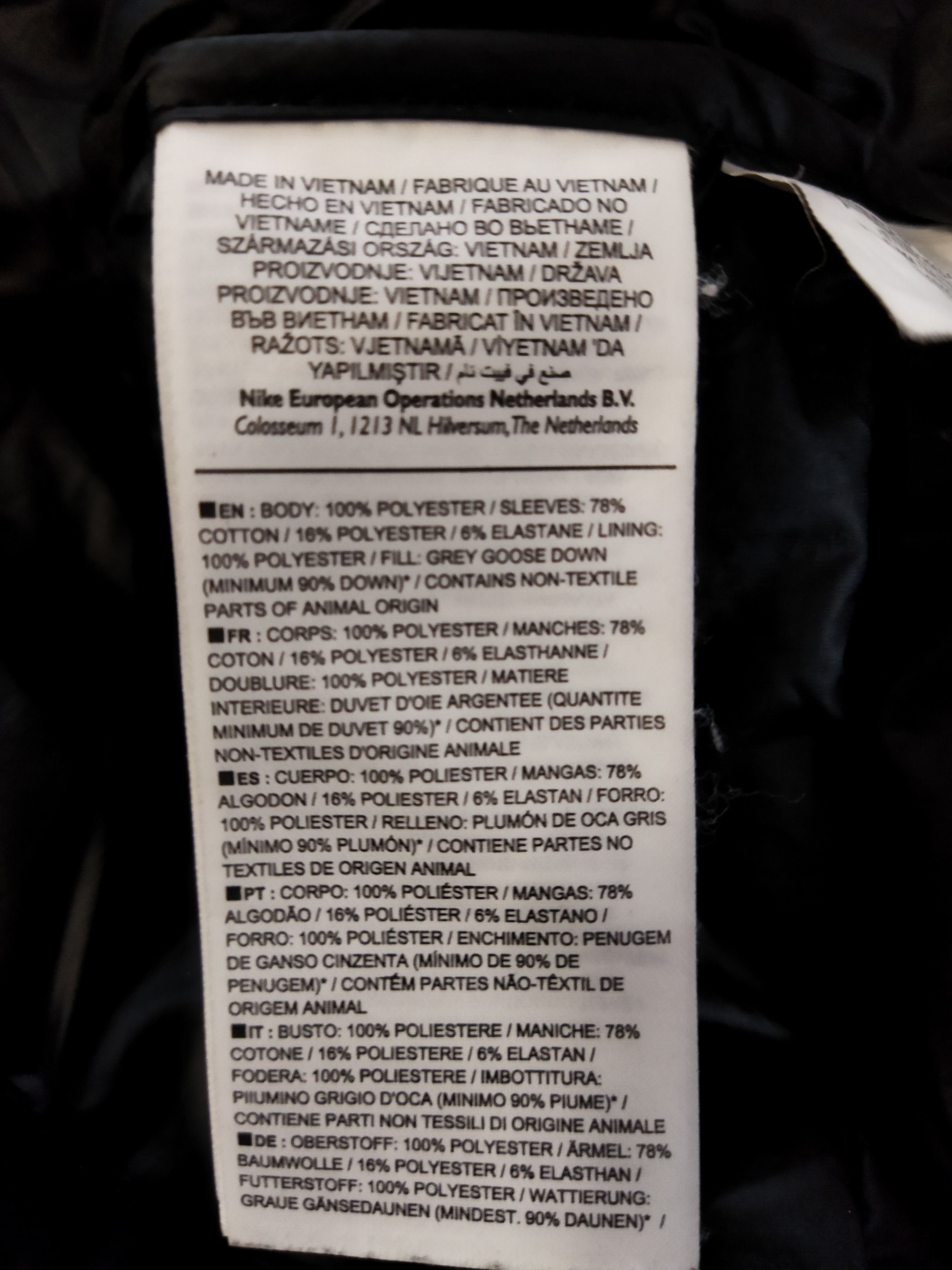 Nike Down Jacket Men M Puffer Coat Running Warm Outdoors Hike Size US M / EU 48-50 / 2 - 8 Thumbnail