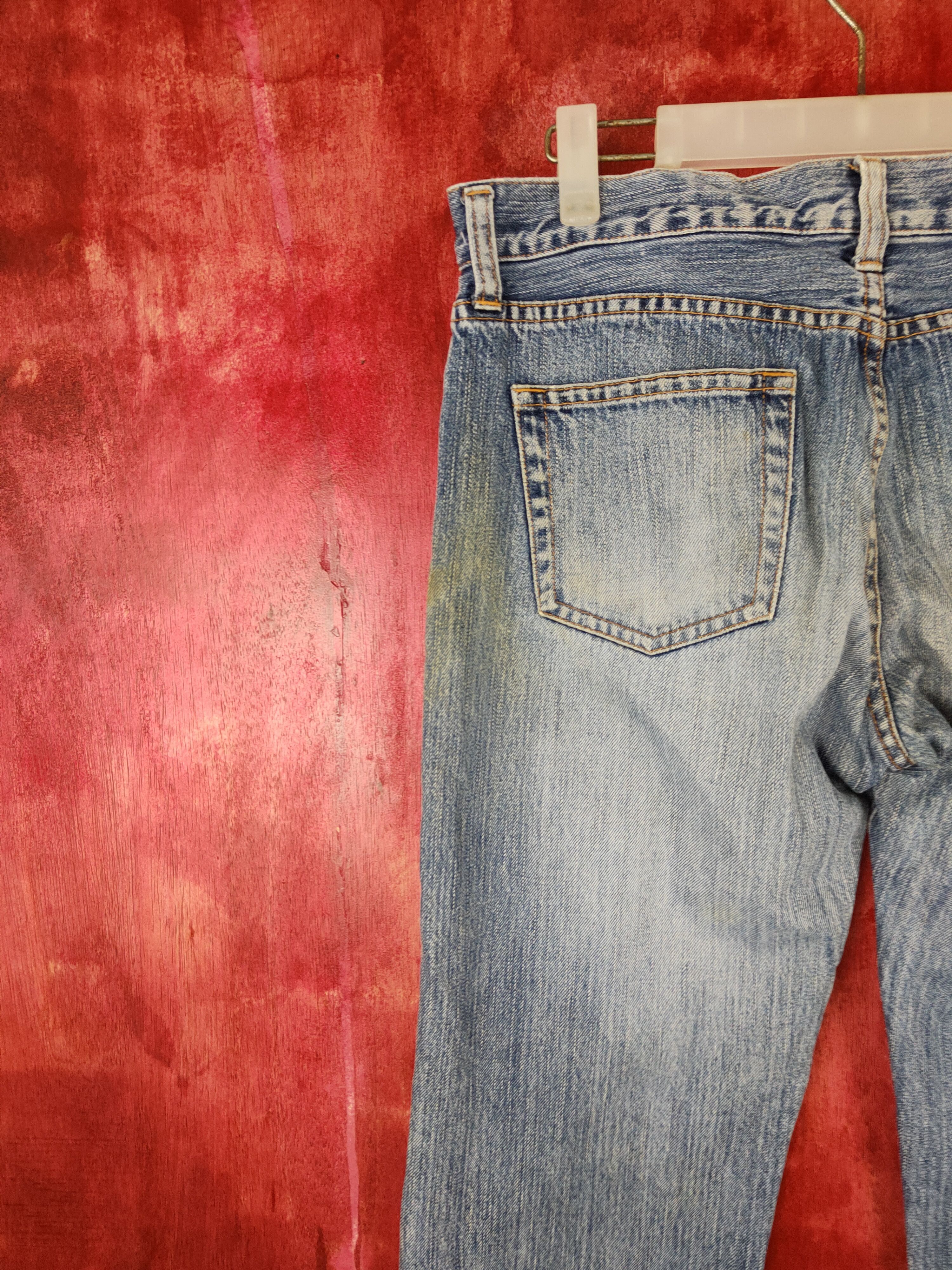 Japanese Brand × Vintage Uniqlo vintage Faded Distressed Denim jeans pants #5960 Size US 32 / EU 48 - 8 Thumbnail