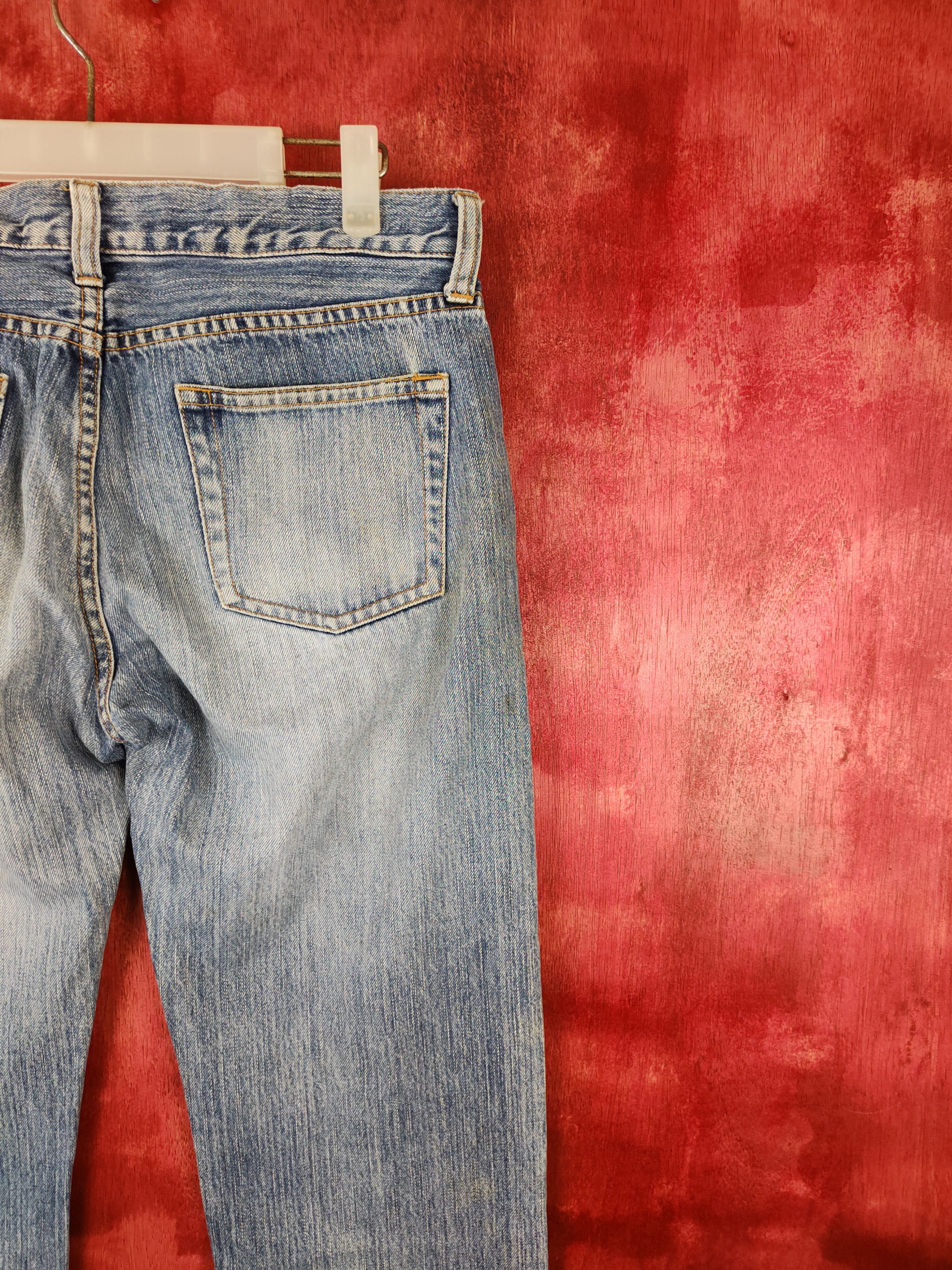 Japanese Brand × Vintage Uniqlo vintage Faded Distressed Denim jeans pants #5960 Size US 32 / EU 48 - 10 Thumbnail