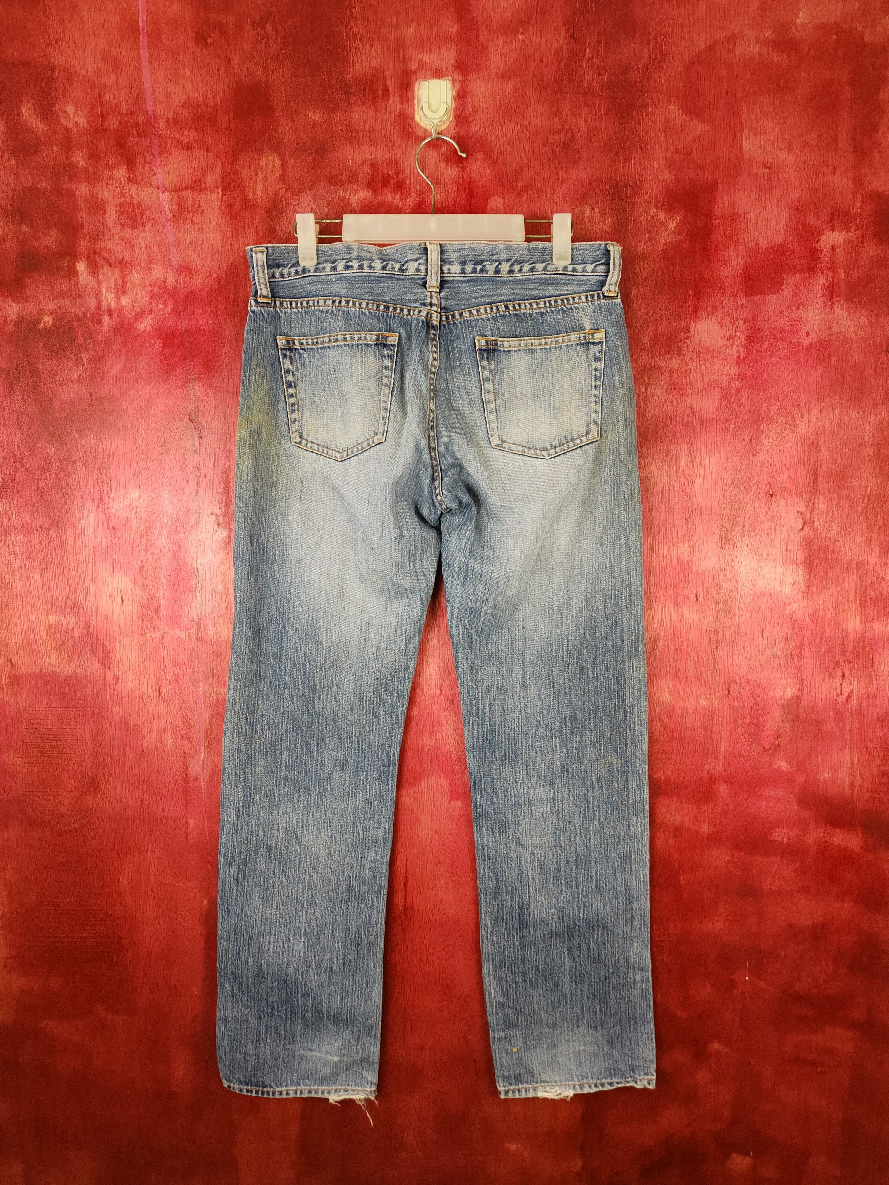 Japanese Brand × Vintage Uniqlo vintage Faded Distressed Denim jeans pants #5960 Size US 32 / EU 48 - 7 Thumbnail