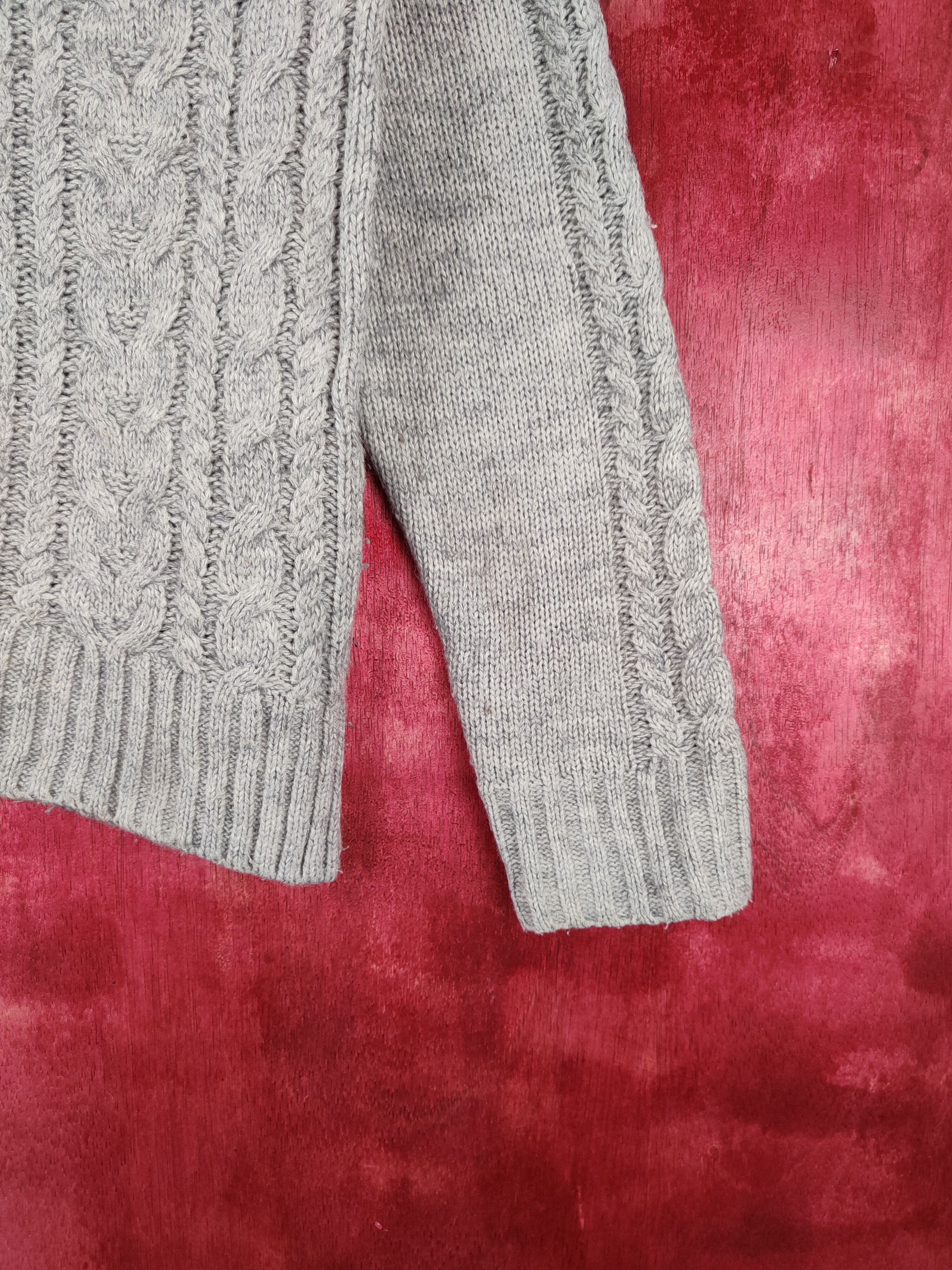 Aran Isles Knitwear × Japanese Brand × LOWRYS FARM Lowrys Farm japan cable aran isle Knitwear Sweater #5937 Size S / US 4 / IT 40 - 6 Thumbnail
