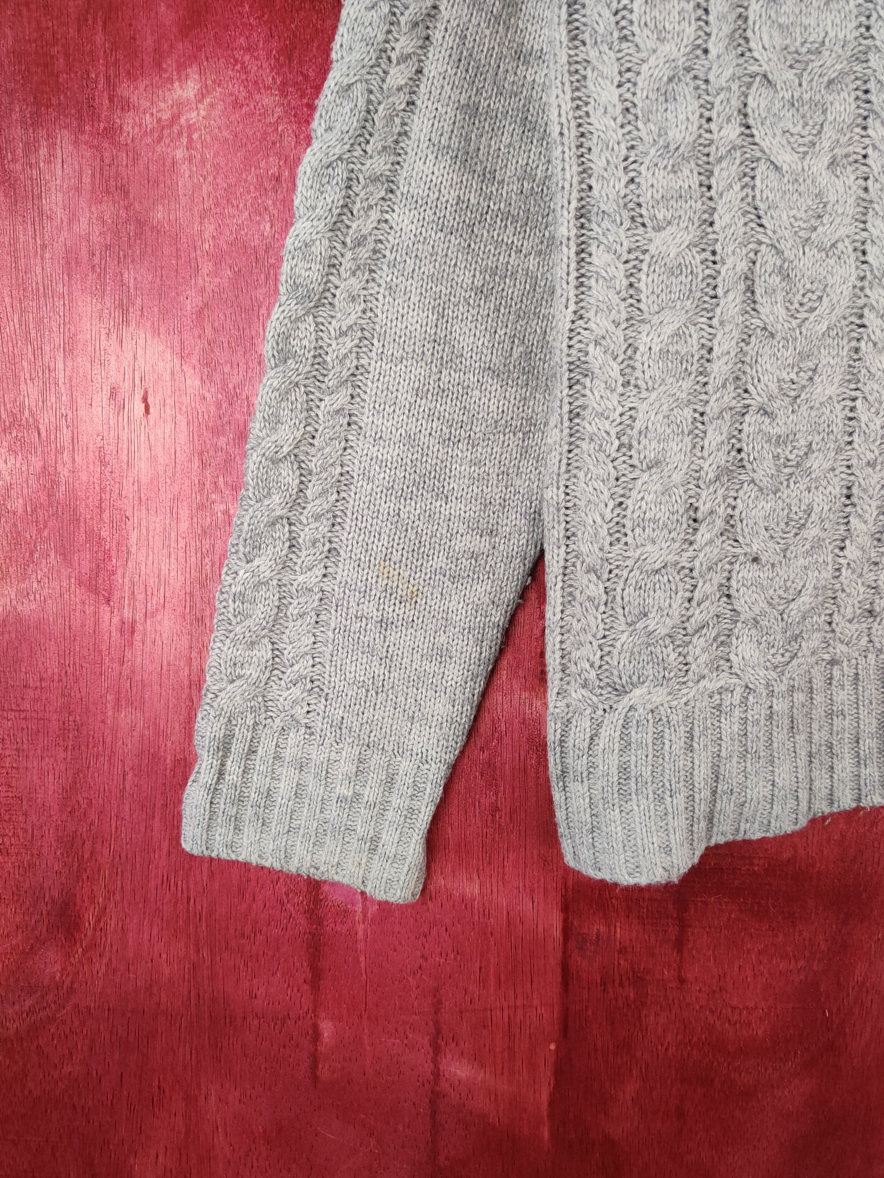 Aran Isles Knitwear × Japanese Brand × LOWRYS FARM Lowrys Farm japan cable aran isle Knitwear Sweater #5937 Size S / US 4 / IT 40 - 4 Thumbnail