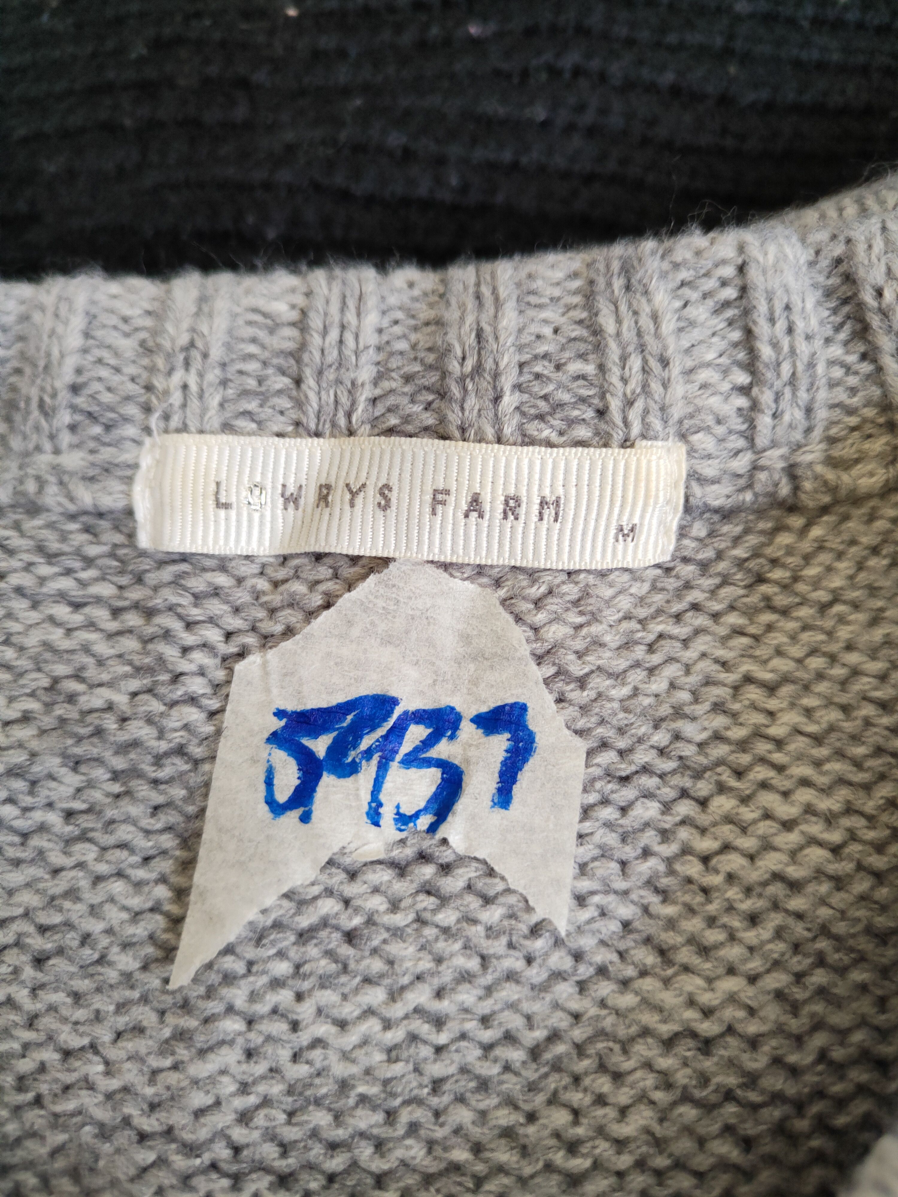 Aran Isles Knitwear × Japanese Brand × LOWRYS FARM Lowrys Farm japan cable aran isle Knitwear Sweater #5937 Size S / US 4 / IT 40 - 11 Thumbnail