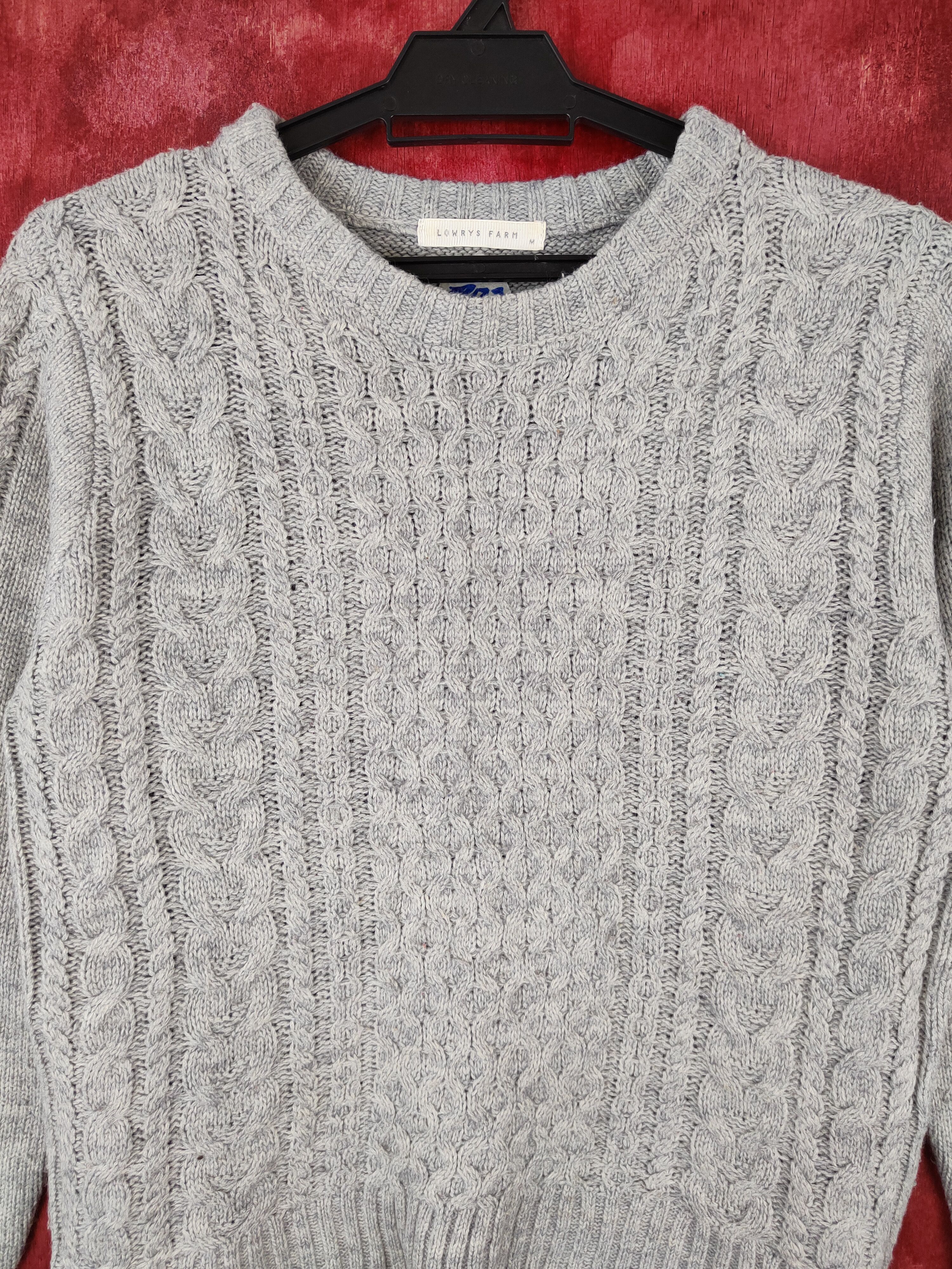 Aran Isles Knitwear × Japanese Brand × LOWRYS FARM Lowrys Farm japan cable aran isle Knitwear Sweater #5937 Size S / US 4 / IT 40 - 2 Thumbnail