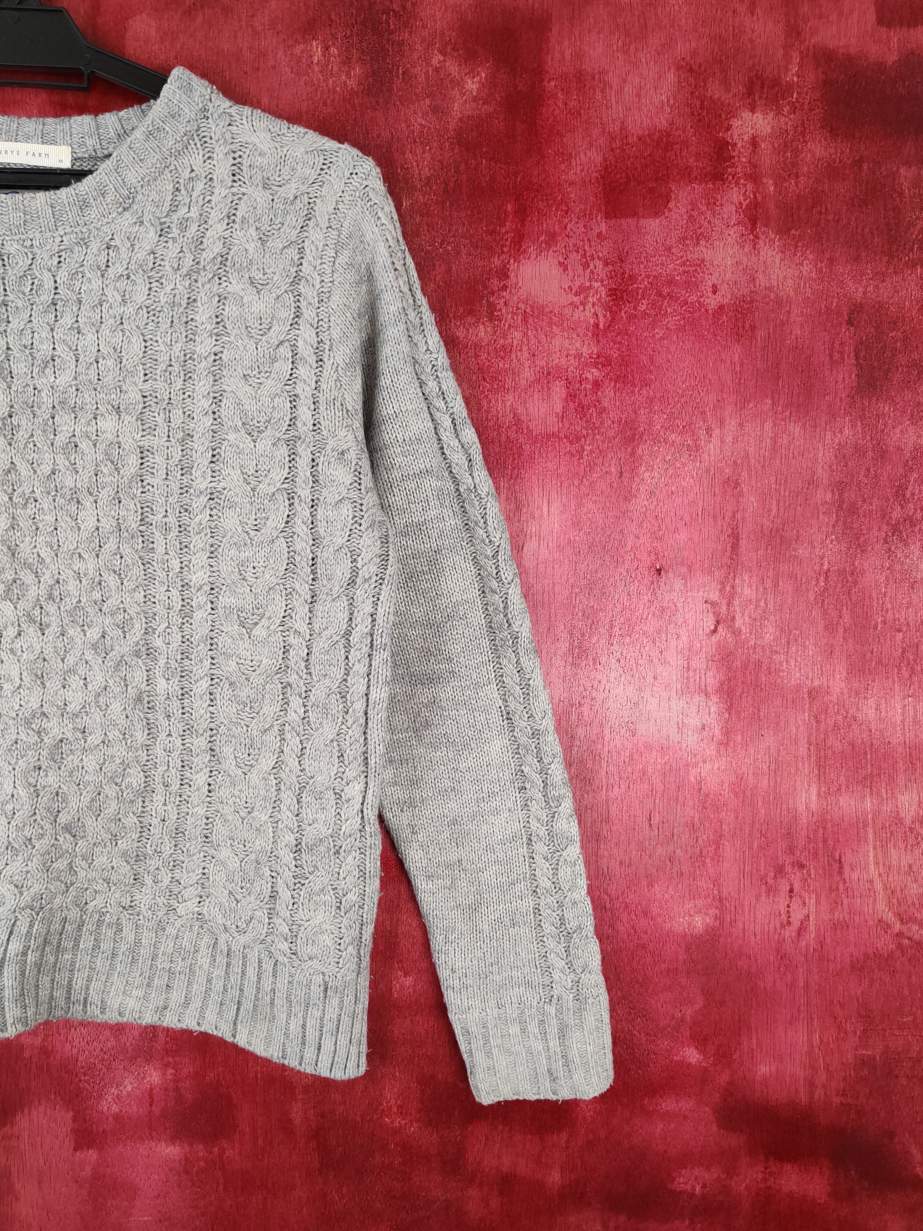 Aran Isles Knitwear × Japanese Brand × LOWRYS FARM Lowrys Farm japan cable aran isle Knitwear Sweater #5937 Size S / US 4 / IT 40 - 5 Thumbnail