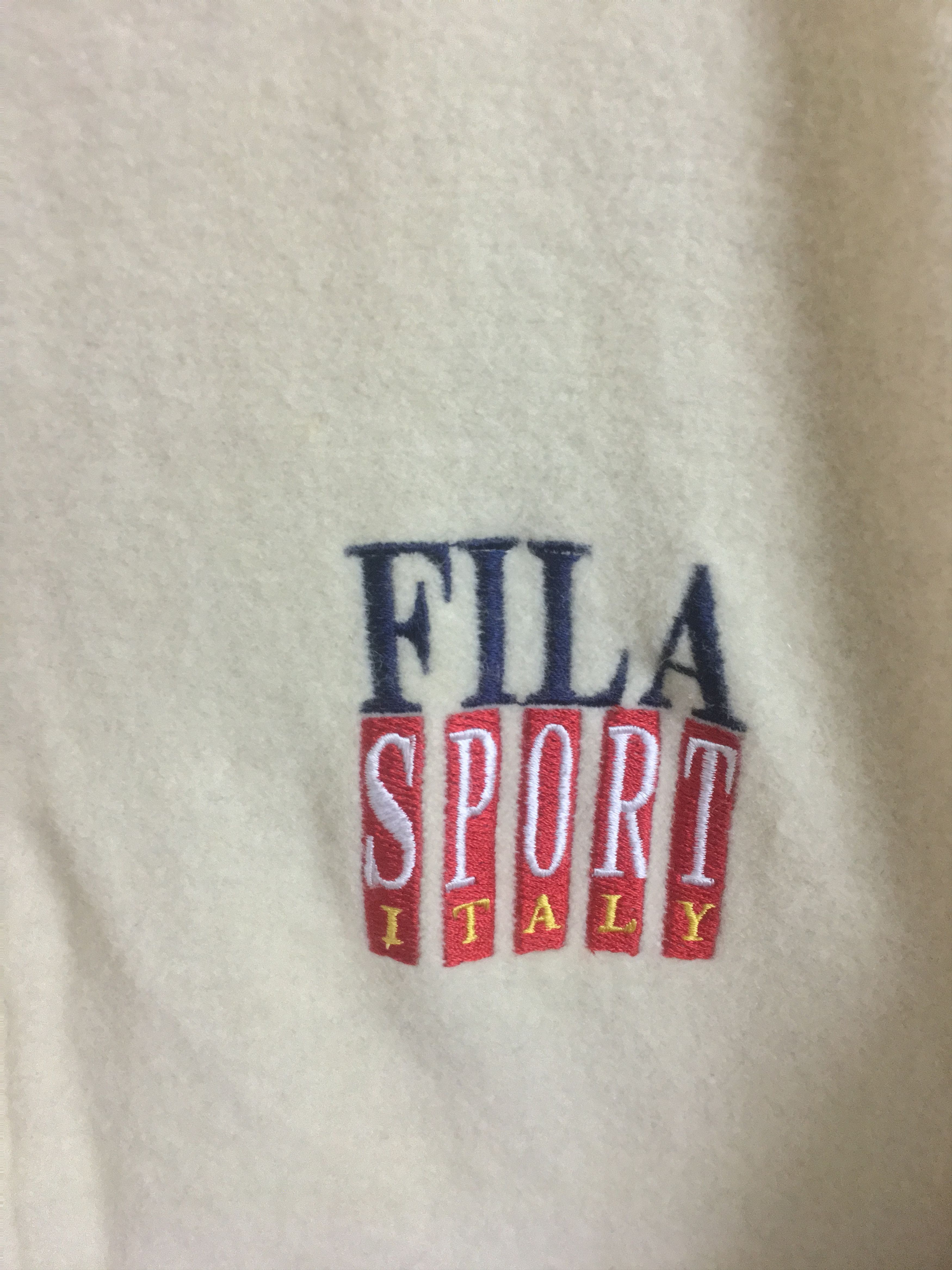 Fila × Vintage Vintage 90s Fila Biela Italia Zipper varsity Jacket Size US L / EU 52-54 / 3 - 5 Thumbnail