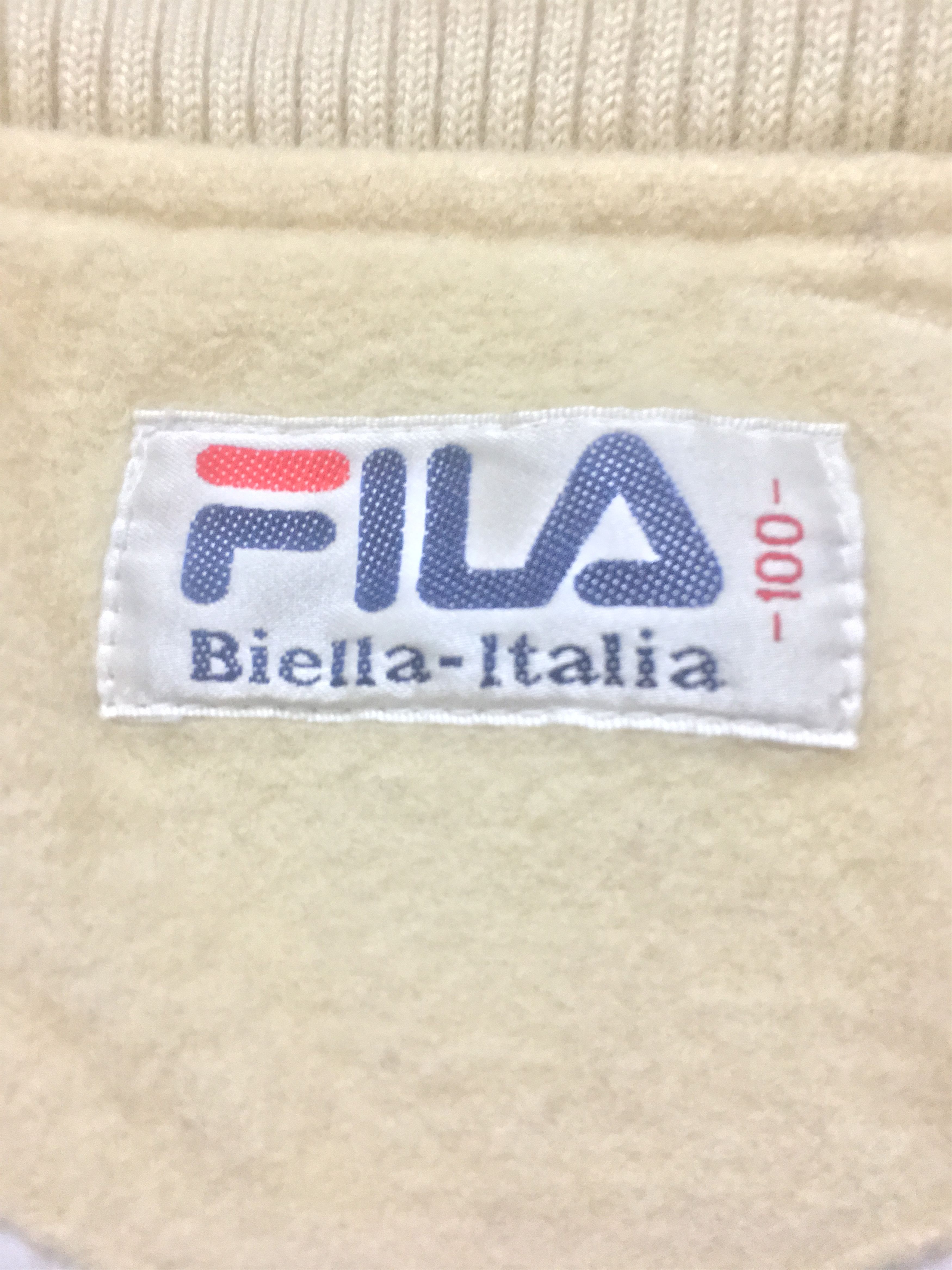Fila × Vintage Vintage 90s Fila Biela Italia Zipper varsity Jacket Size US L / EU 52-54 / 3 - 9 Thumbnail